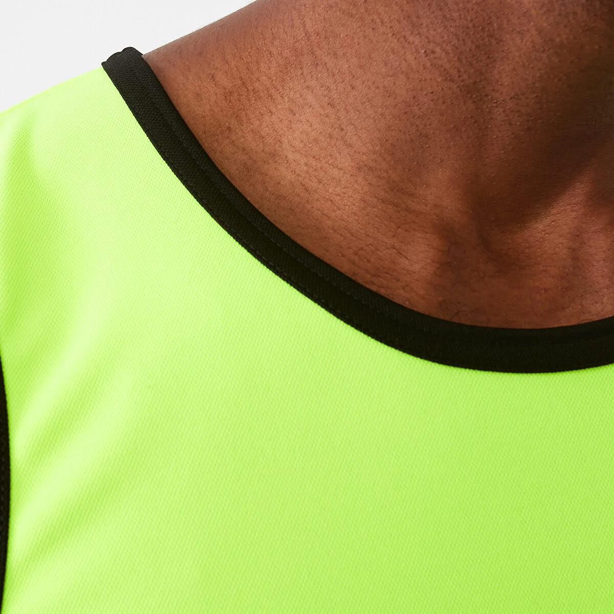 5 Workwear Fluorescent Industrial Singlet Yellow, 5 of 7