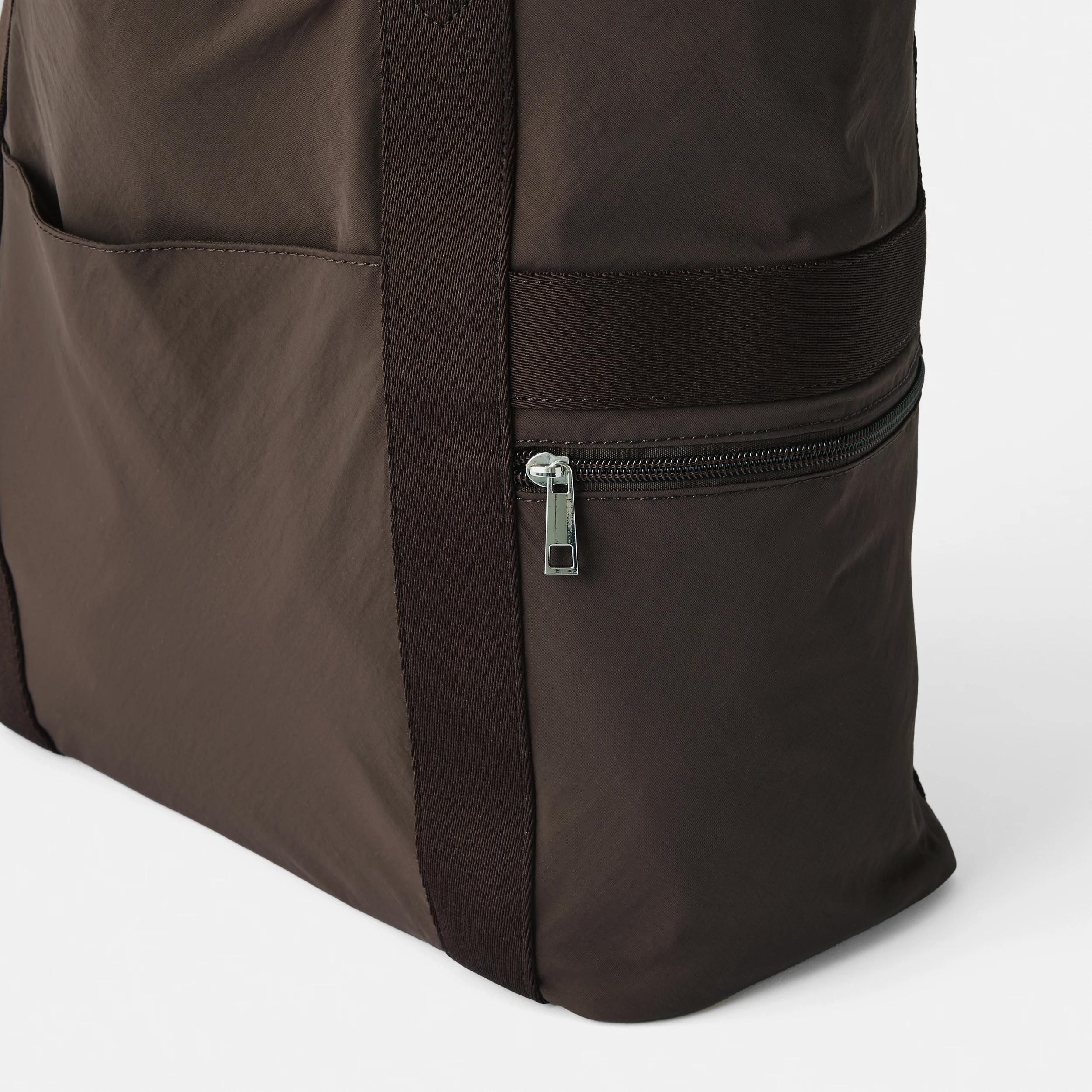 3 Urban Multi Pocket Tote Bag Choc Plum, 3 of 5