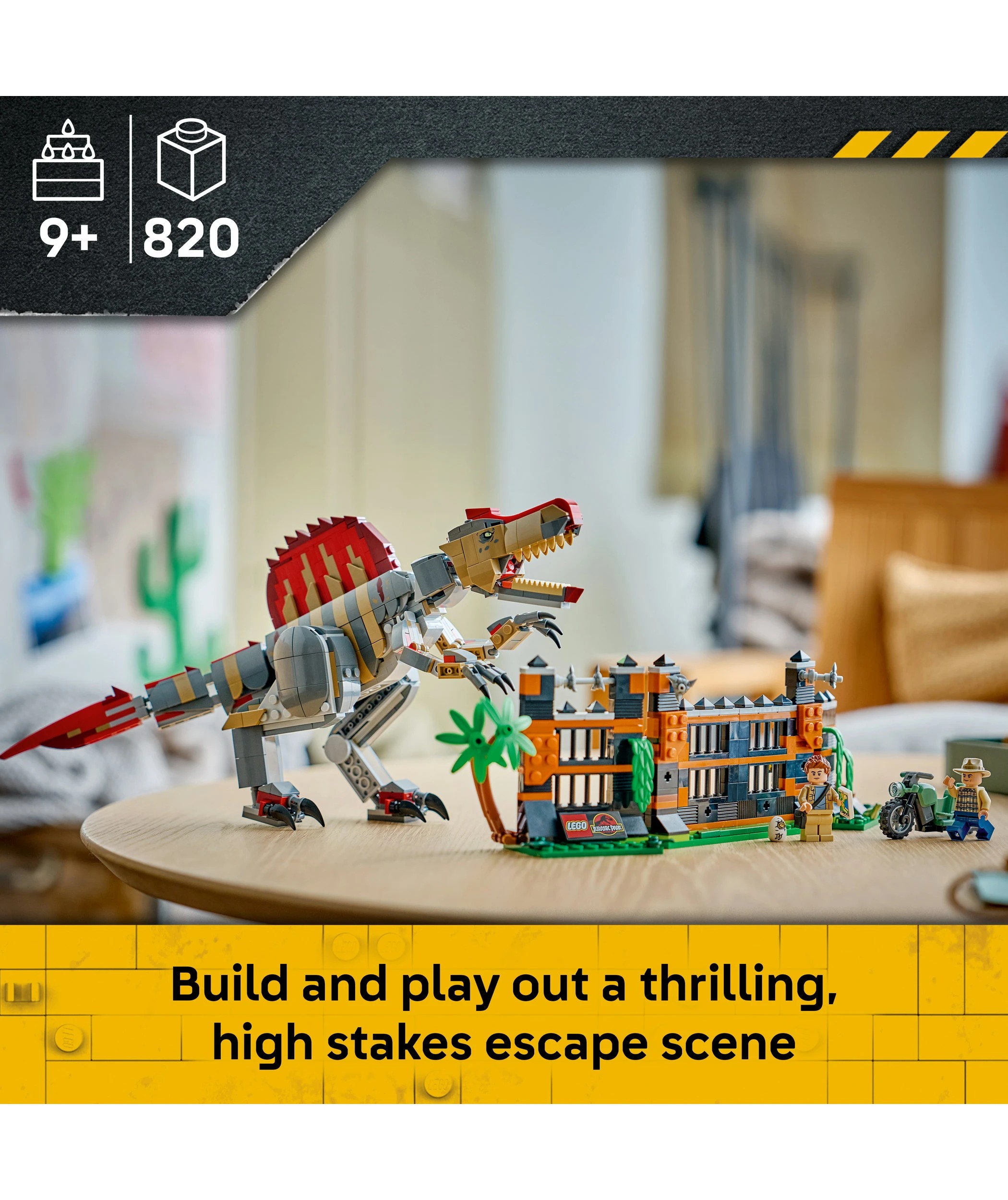 3 LEGO Jurassic World Spinosaurus Dinosaur Escape 77982, 3 of 10