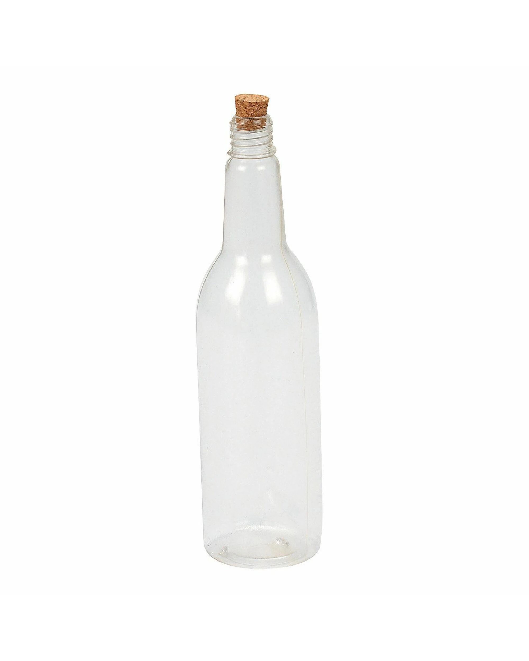 1 Fun Express Plastic Bottle with Cork - Clear, 1 of 1