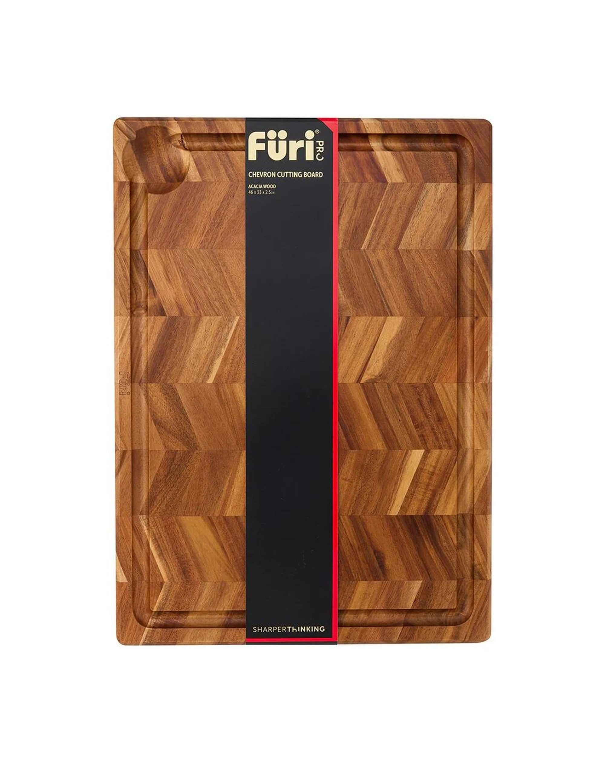 3 Furi Chevron Cutting Chopping Board Large 46 x 33 x 2.5cm, 3 of 3