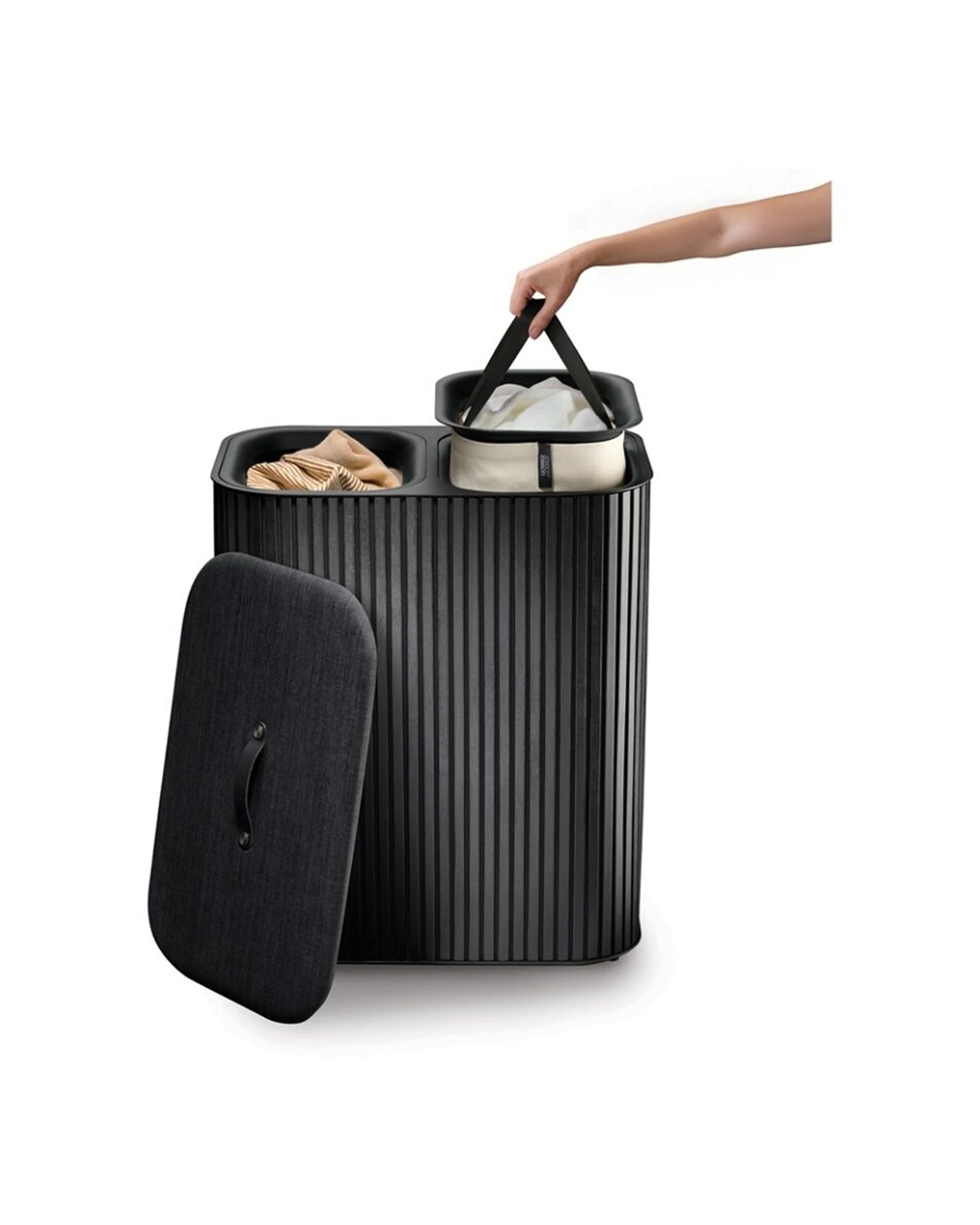 5 Joseph Joseph Tota Twin Luxe 90L Laundry Separation Basket, 5 of 8