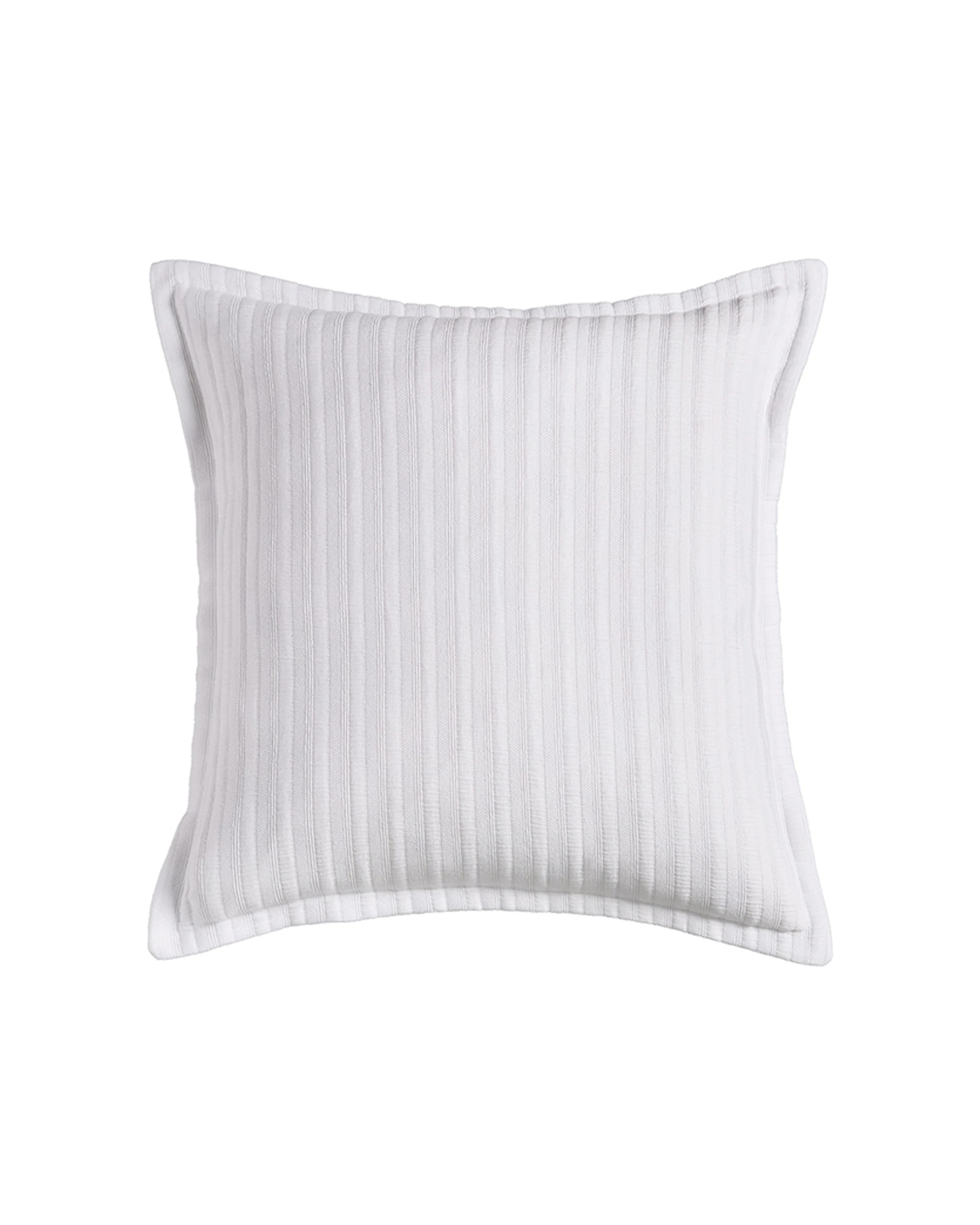 1 Bianca Evora Matching Cushion 43x43cm Square Pillow - White, 1 of 2