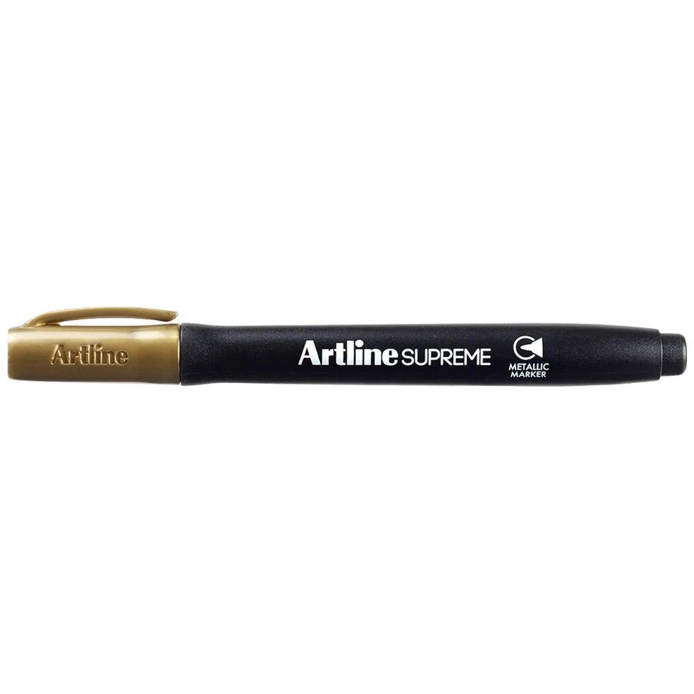 1 Artline Supreme Permanent Marker Metallic Gold, 1 of 2