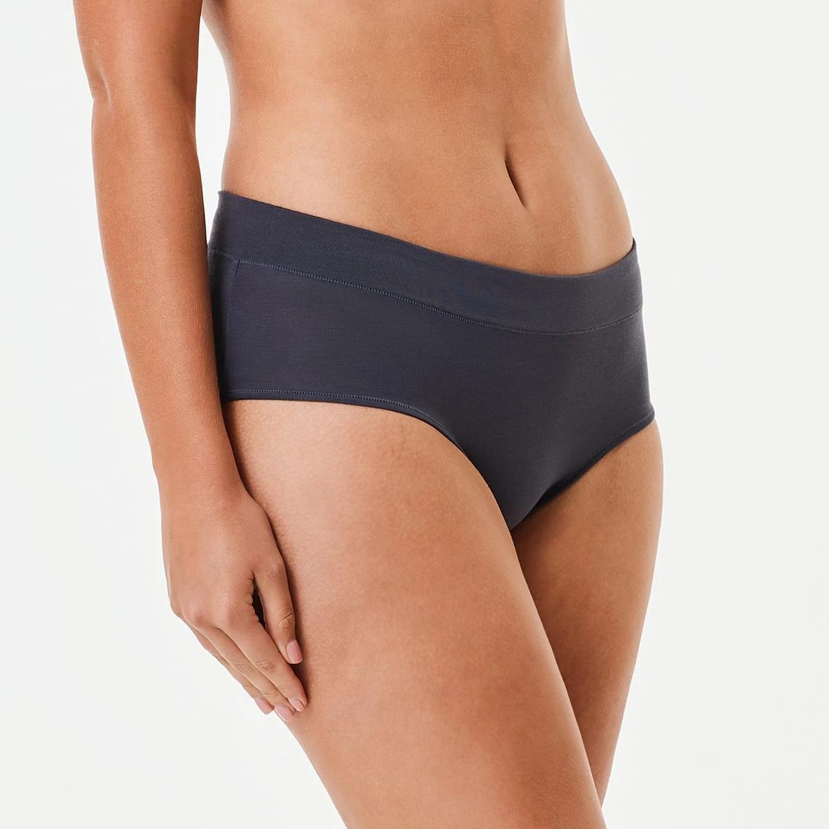 6 3 Pack Bamboo Blend Midi Briefs SMOKY GREEN, SILVER MARLE, SHADOW NAVY, 6 of 8