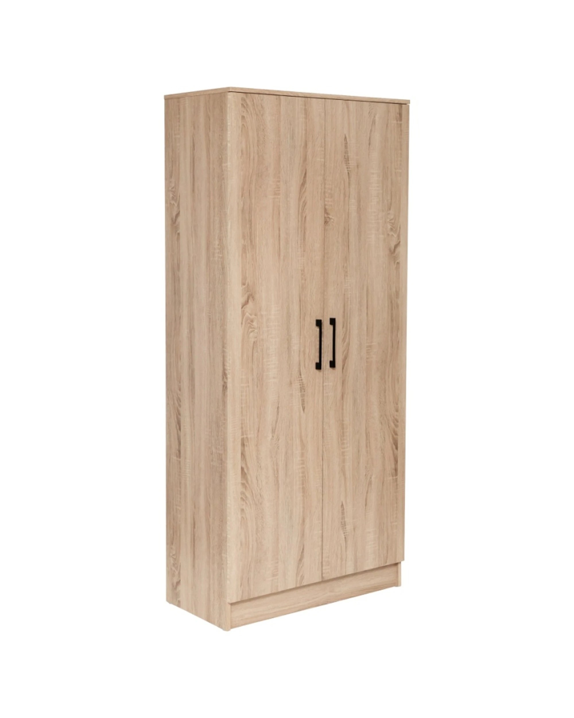 1 Alpine Bay Multipurpose Broom Cupboard 2 Door Storage Unit Light Sonoma Oak - Brown, 1 of 9