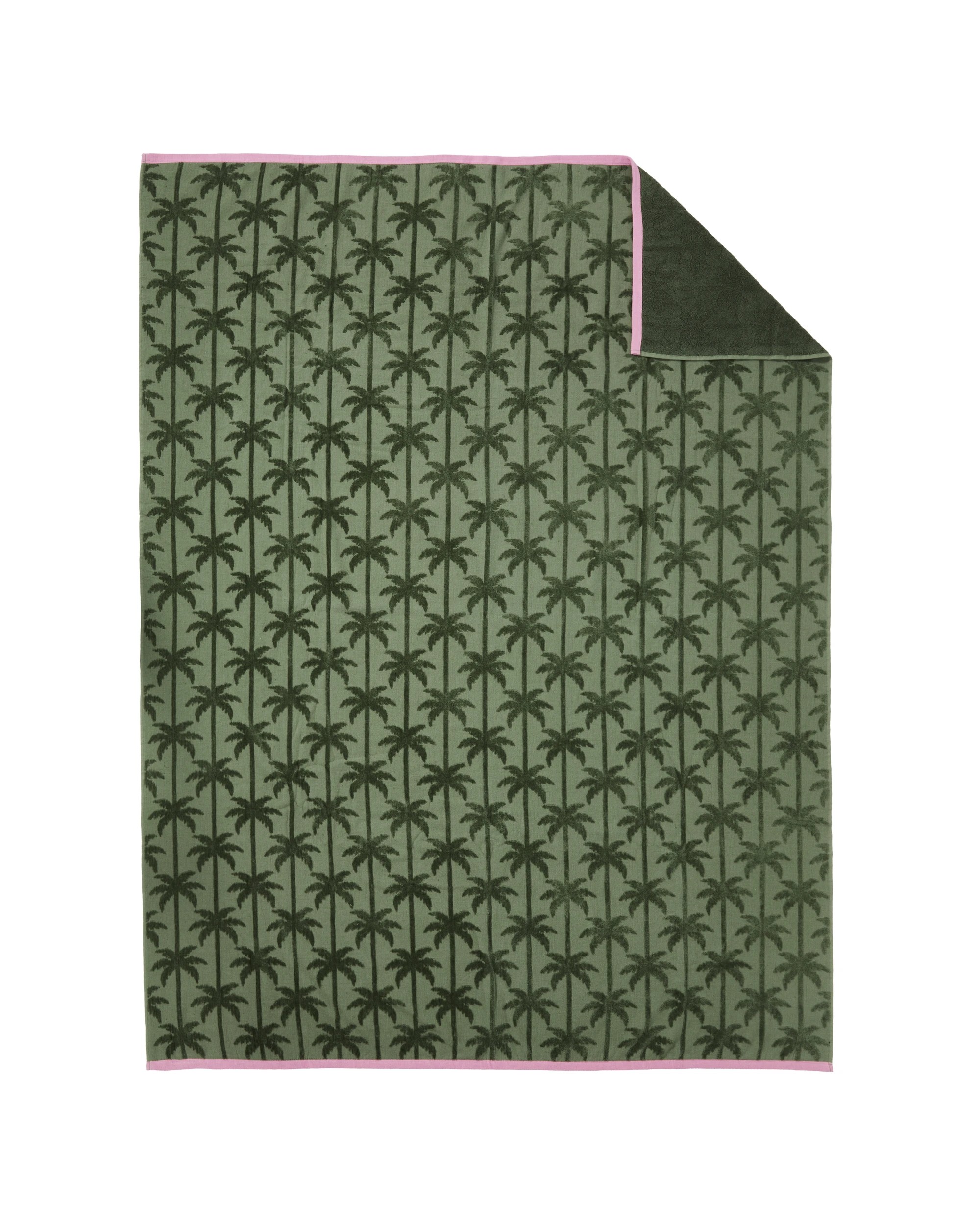 4 Cotton Palm Beach Blanket - Green, 4 of 6