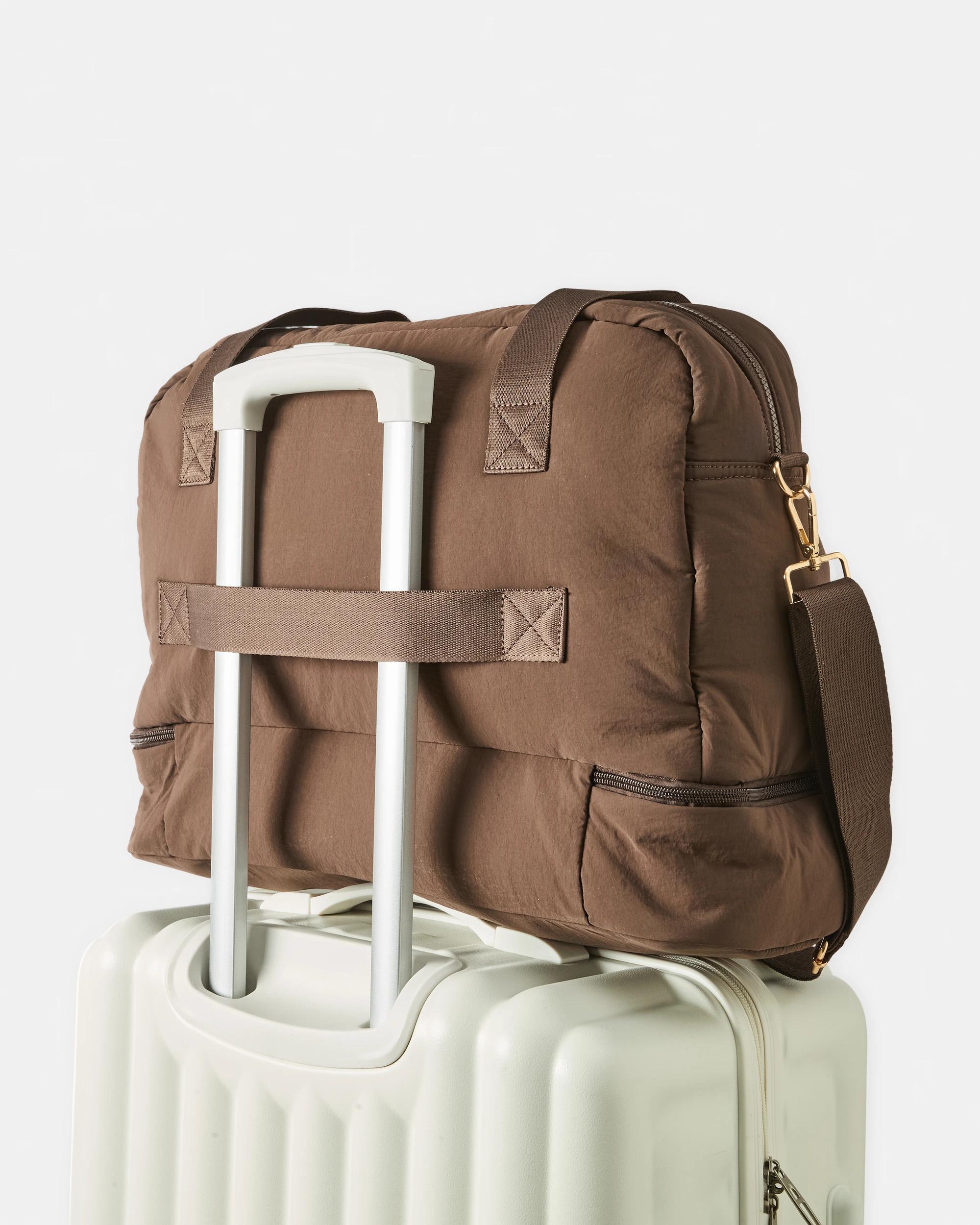 5 Padded Weekender Bag Deep Choc, 5 of 7