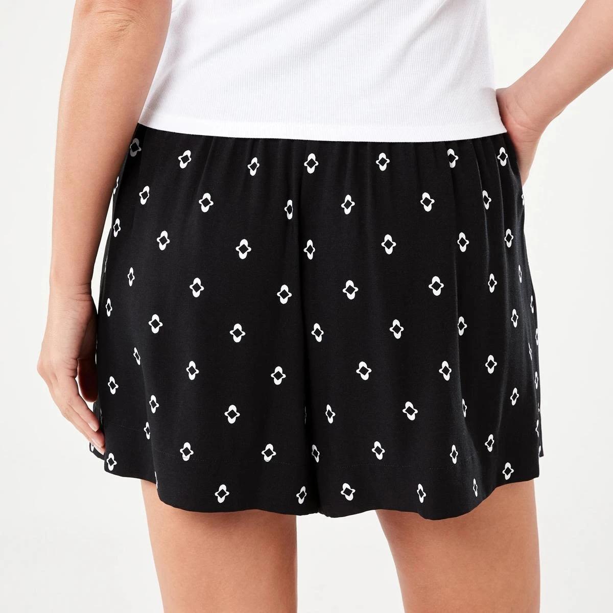 1 Soft Culotte Shorts Mono Geo, 1 of 6