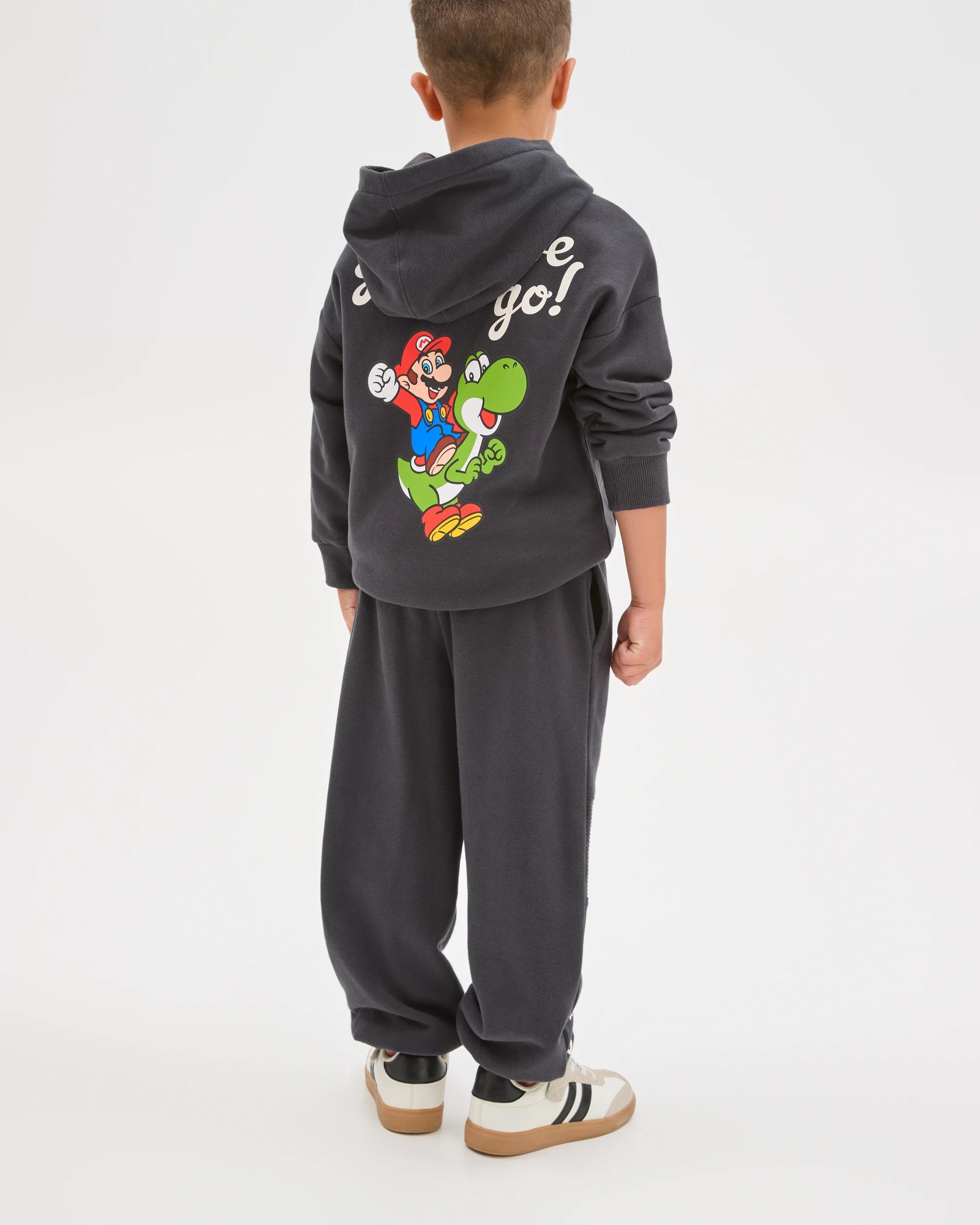 4 Super Mario Australian Cotton Blend Trackpants CHARCOAL, 4 of 6