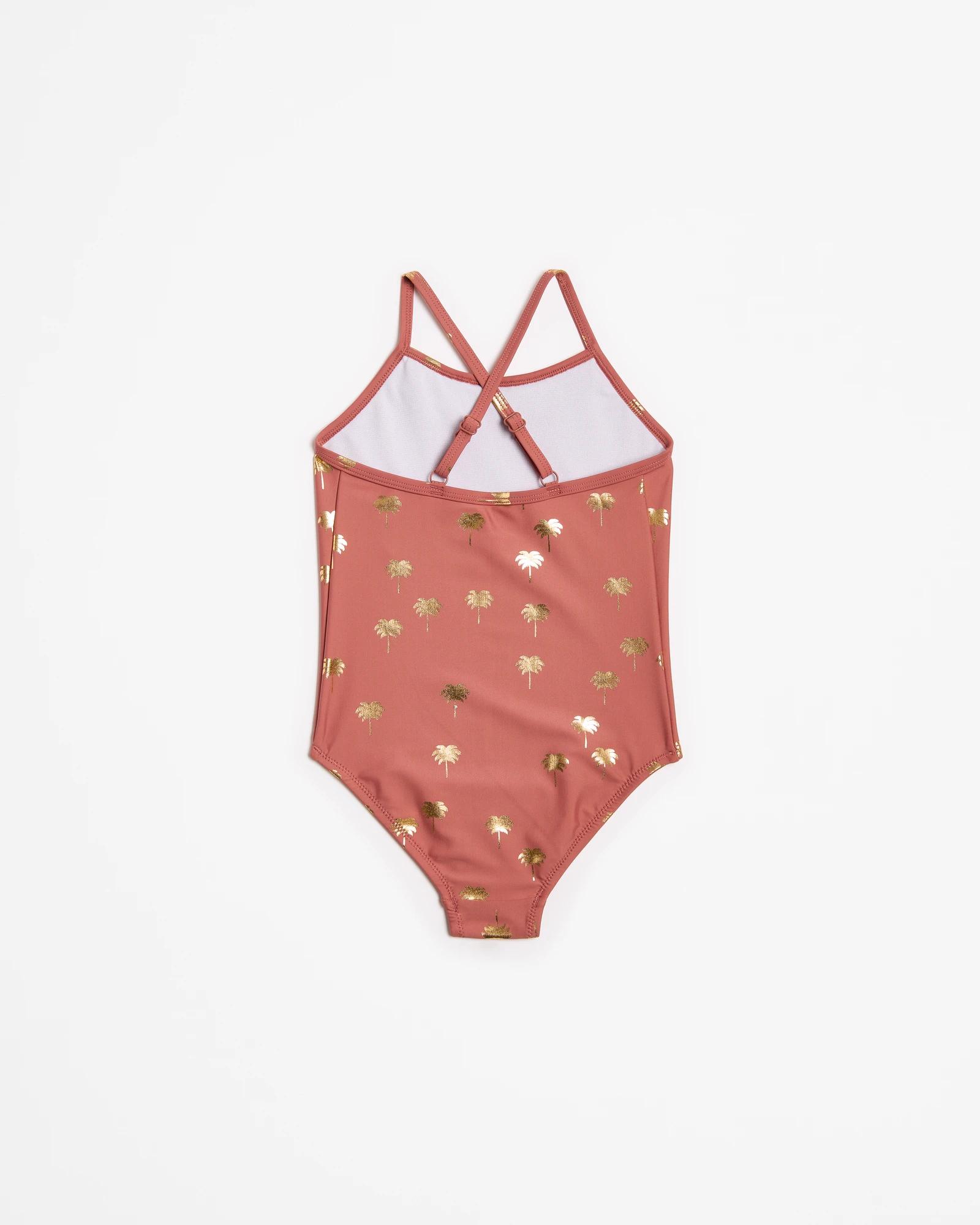 3 Target Metallic Print One Piece Swim Suit BROWN, 3 of 3