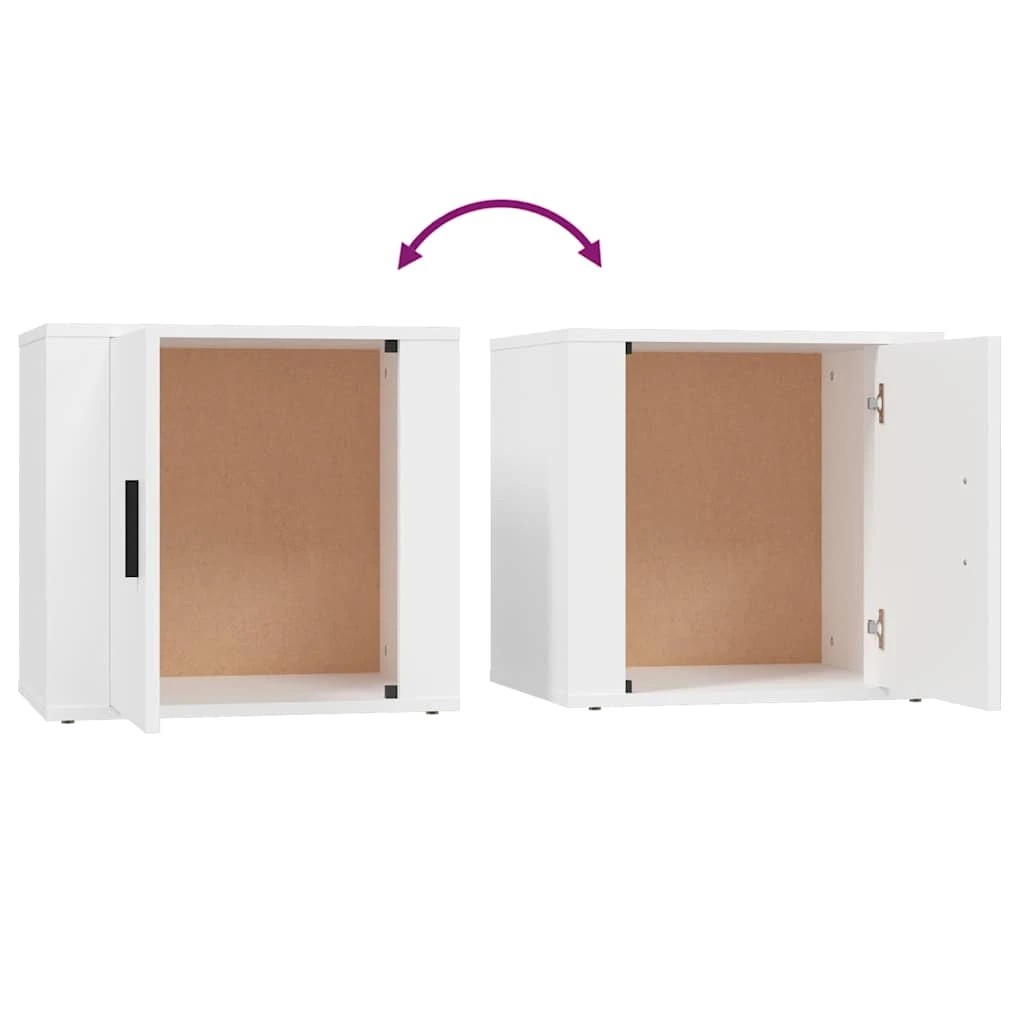 9 vidaXL bedside cabinet Ample Storage - White, 9 of 9