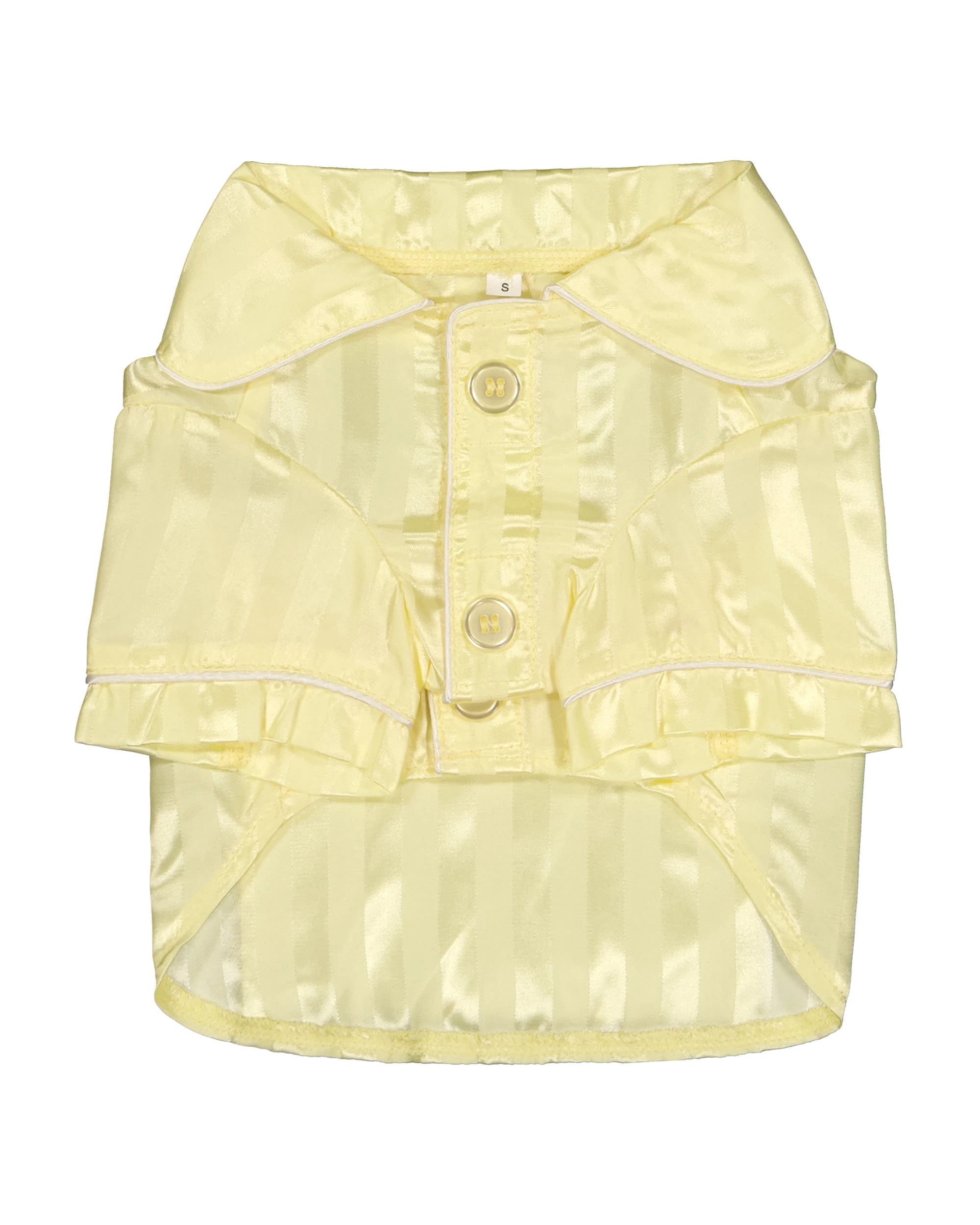 6 Pet Satin Pyjamas - Small, Yellow, 6 of 9