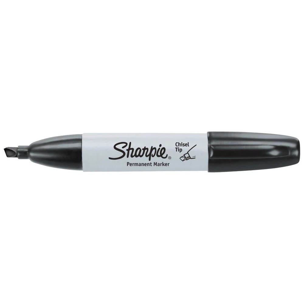 2 Sharpie Chisel Tip Permanent Markers Black 12 Pack, 2 of 6