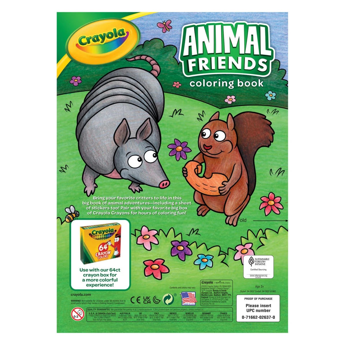 2 Crayola Animal Friends Colouring Book, 2 of 2