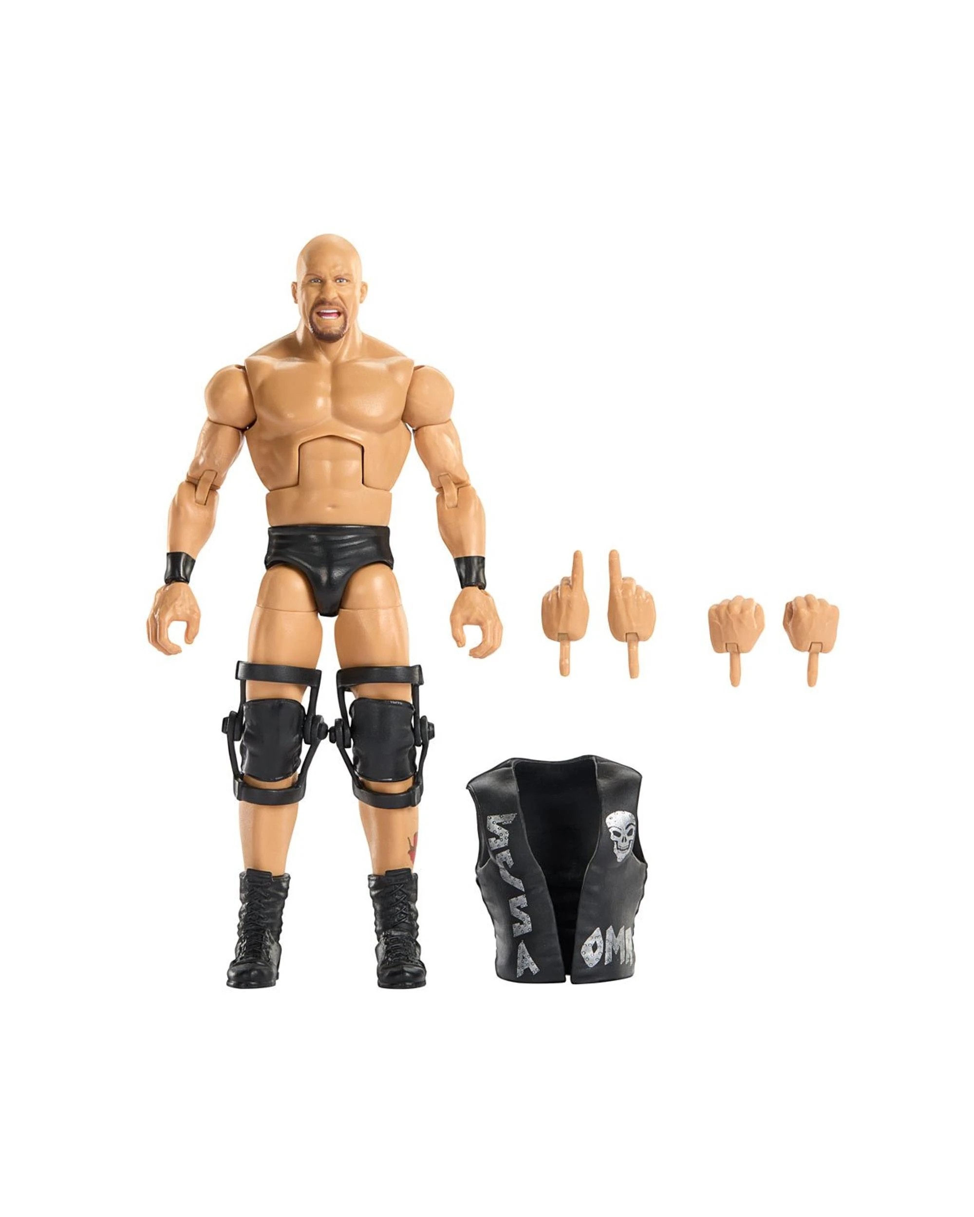 2 WWE Elite Collection Greatest Hits Series 9 "Stone Cold" Steve Austin Action Figure, 2 of 7