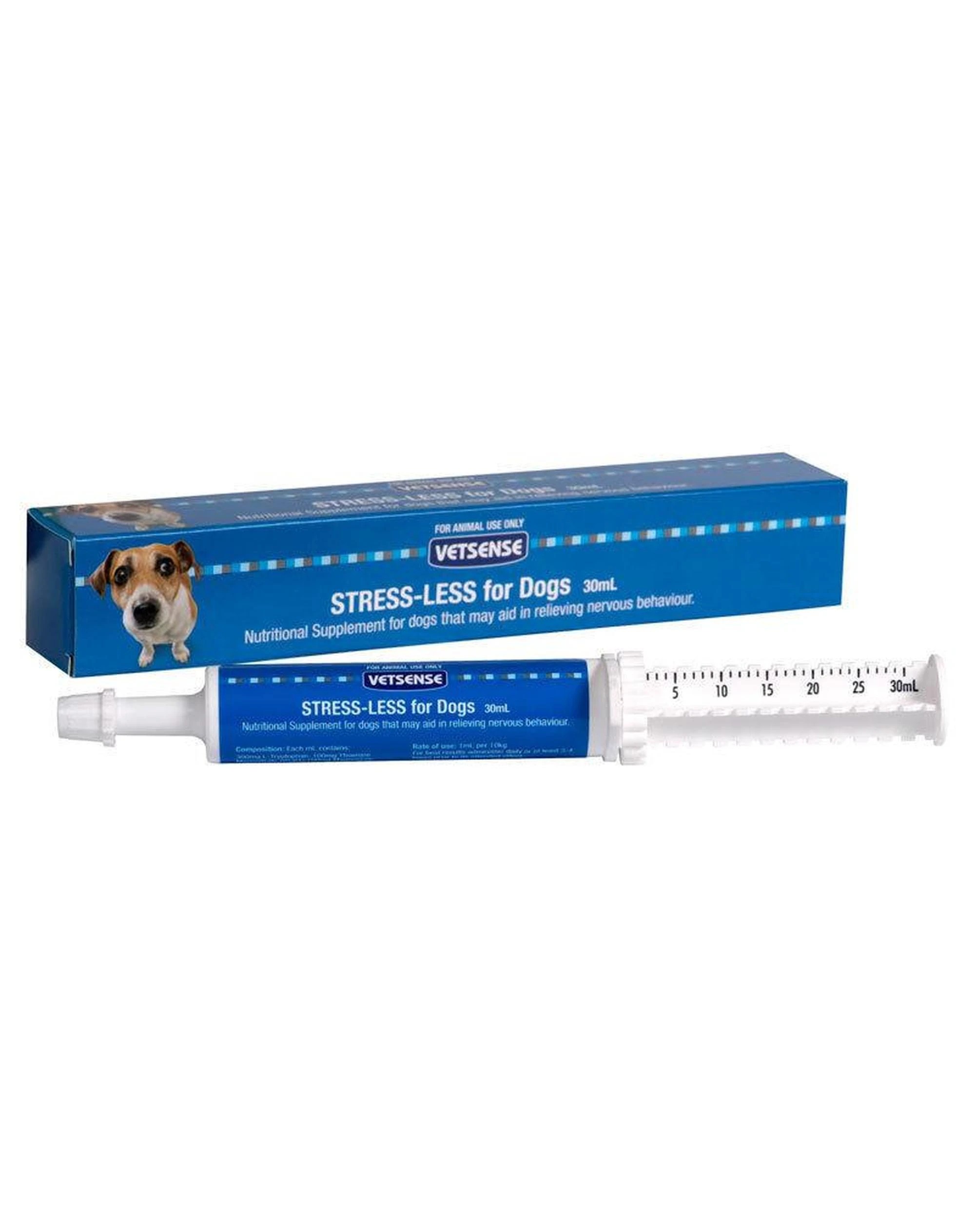 1 Vetsense Stress-Less Calming Paste for Nerve Muscle Health in Dog 30g, 1 of 2
