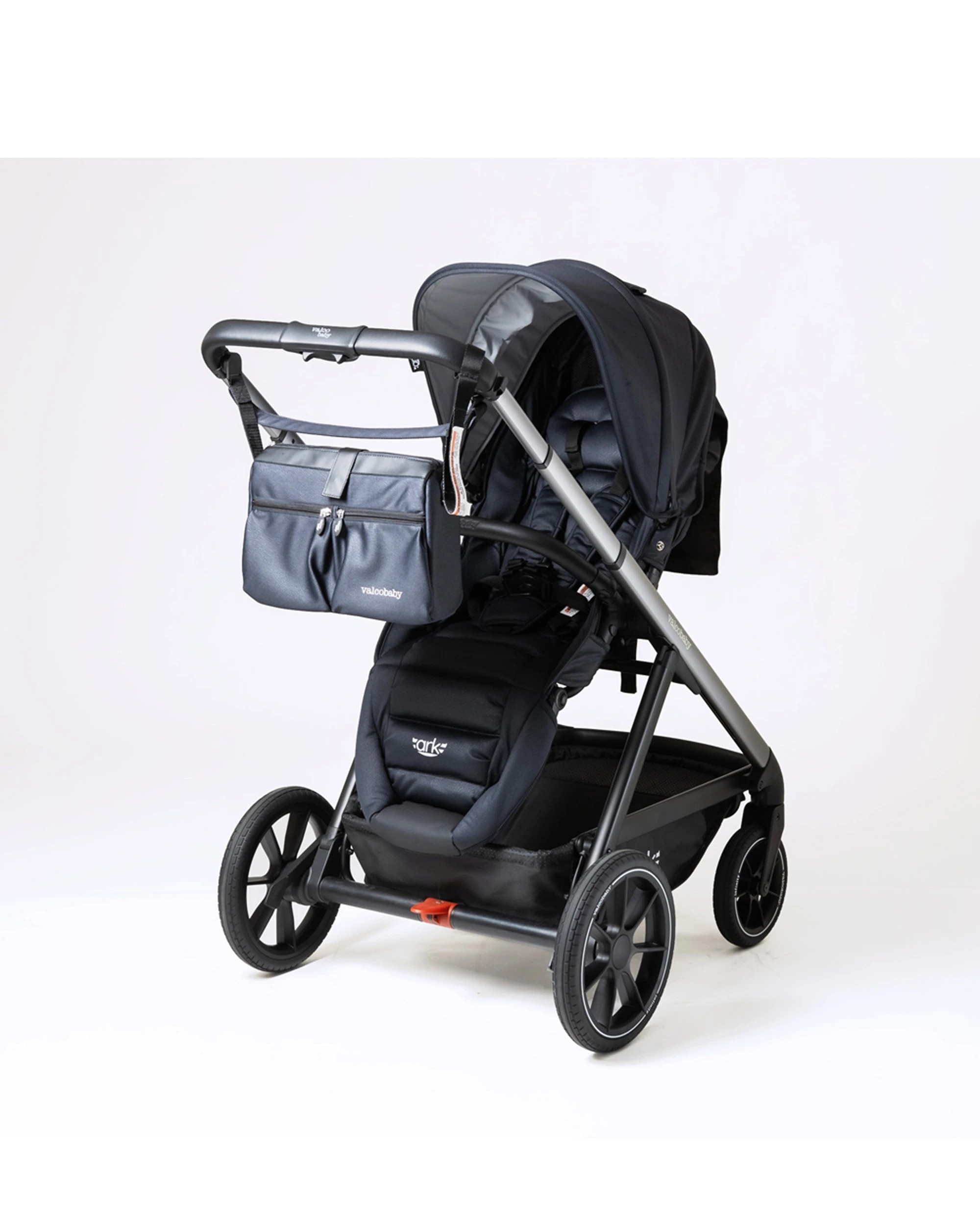 3 ValcoBaby Caddy Organiser Bag With Insulated Pockets For Ark Stroller Pram - Black, 3 of 4