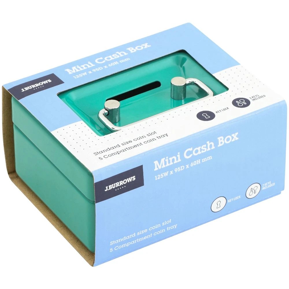 4 J.Burrows Mini Cash Box Green, 4 of 4