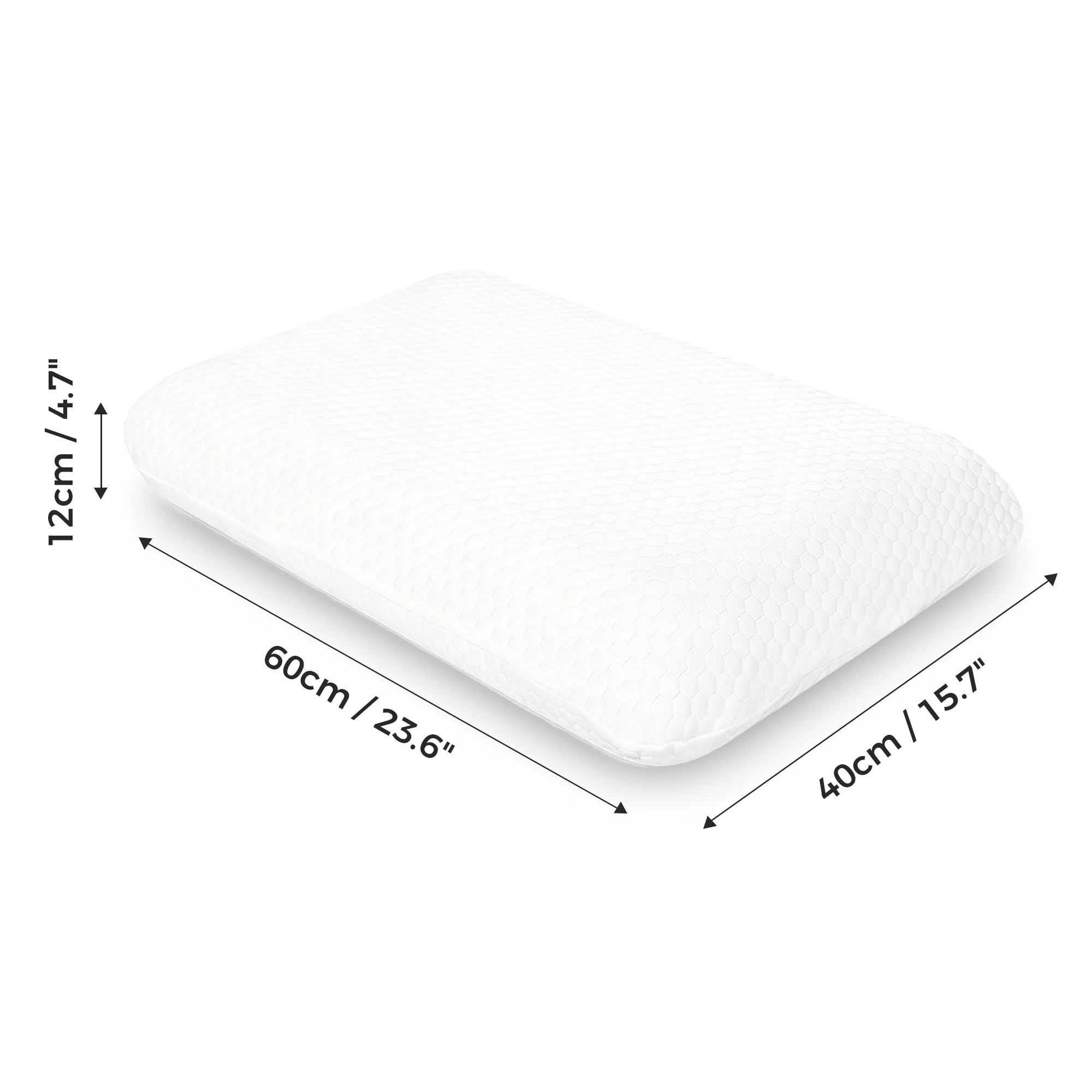 3 Dreamz Memory Foam Orthopaedic Pillow Neck Pain Side Stomach Back Sleeper 1 Pack, 3 of 9