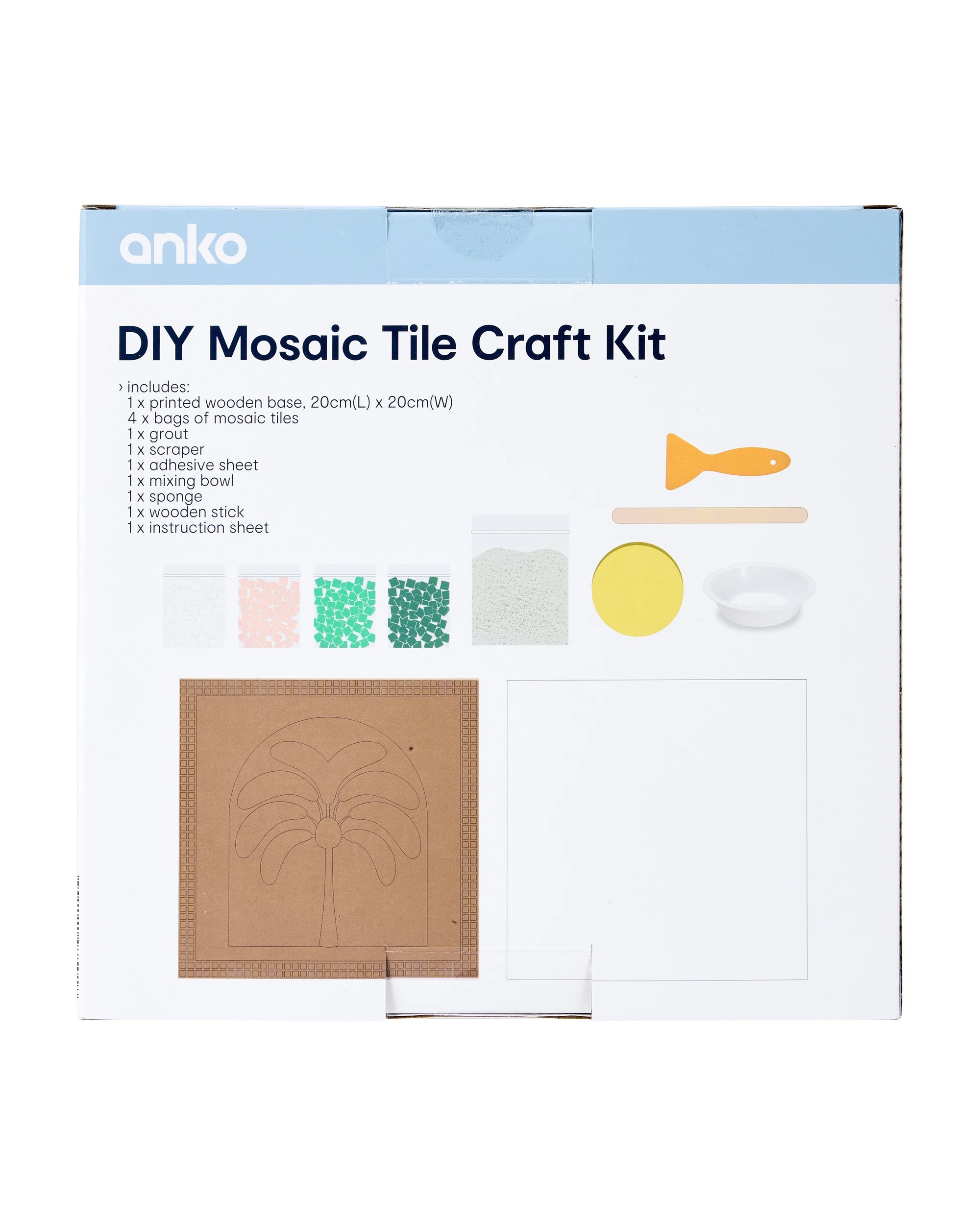 3 DIY Mosaic Tile Craft Kit, 3 of 3
