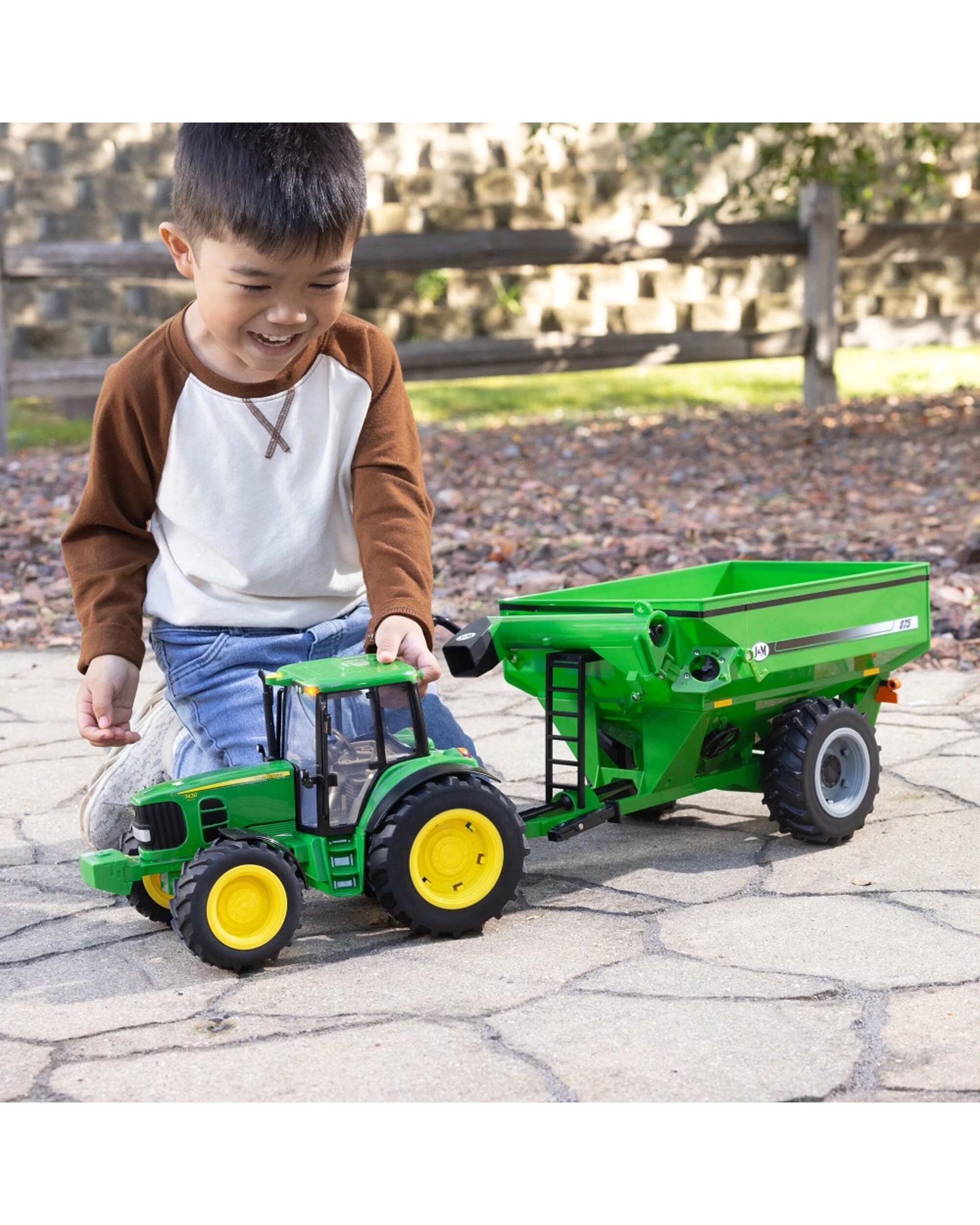 2 John Deere 1:16 Big Farm 7430 Tractor Toy Playset With Grain Cart - Multi, 2 of 3