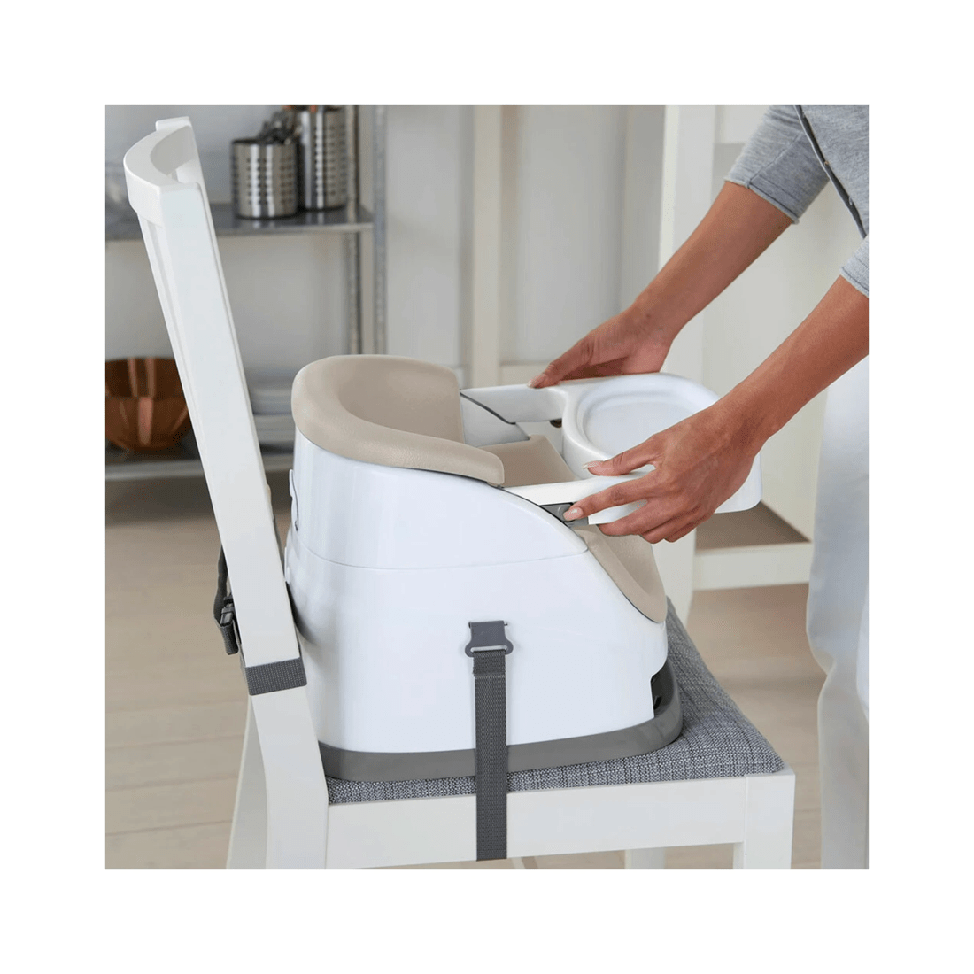 10 Ingenuity 2 In 1 Baby Feeding  Booster Chair Seat - Cashmere
 - Natural, 10 of 10