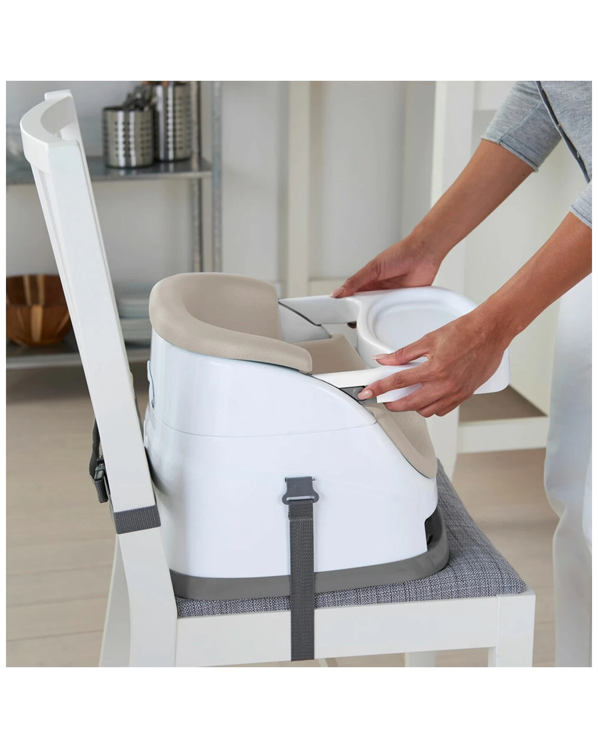 10 Ingenuity 2 In 1 Baby Feeding  Booster Chair Seat - Cashmere
 - Natural, 10 of 10