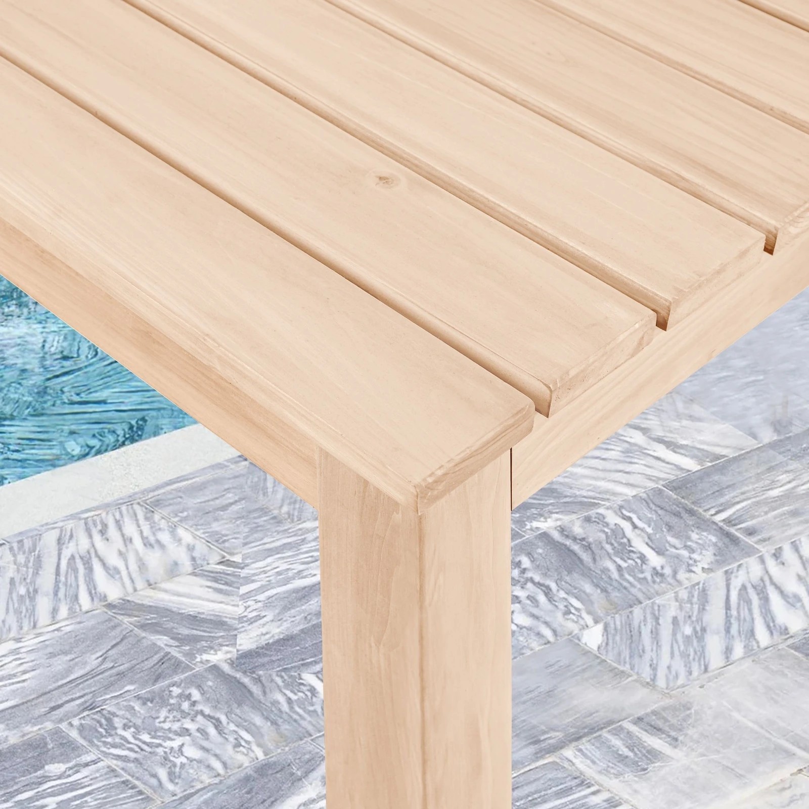 5 Alfordson Adirondack Chair Table 2PCS Set Outdoor Furniture w/ Ottoman - Natural, 5 of 10