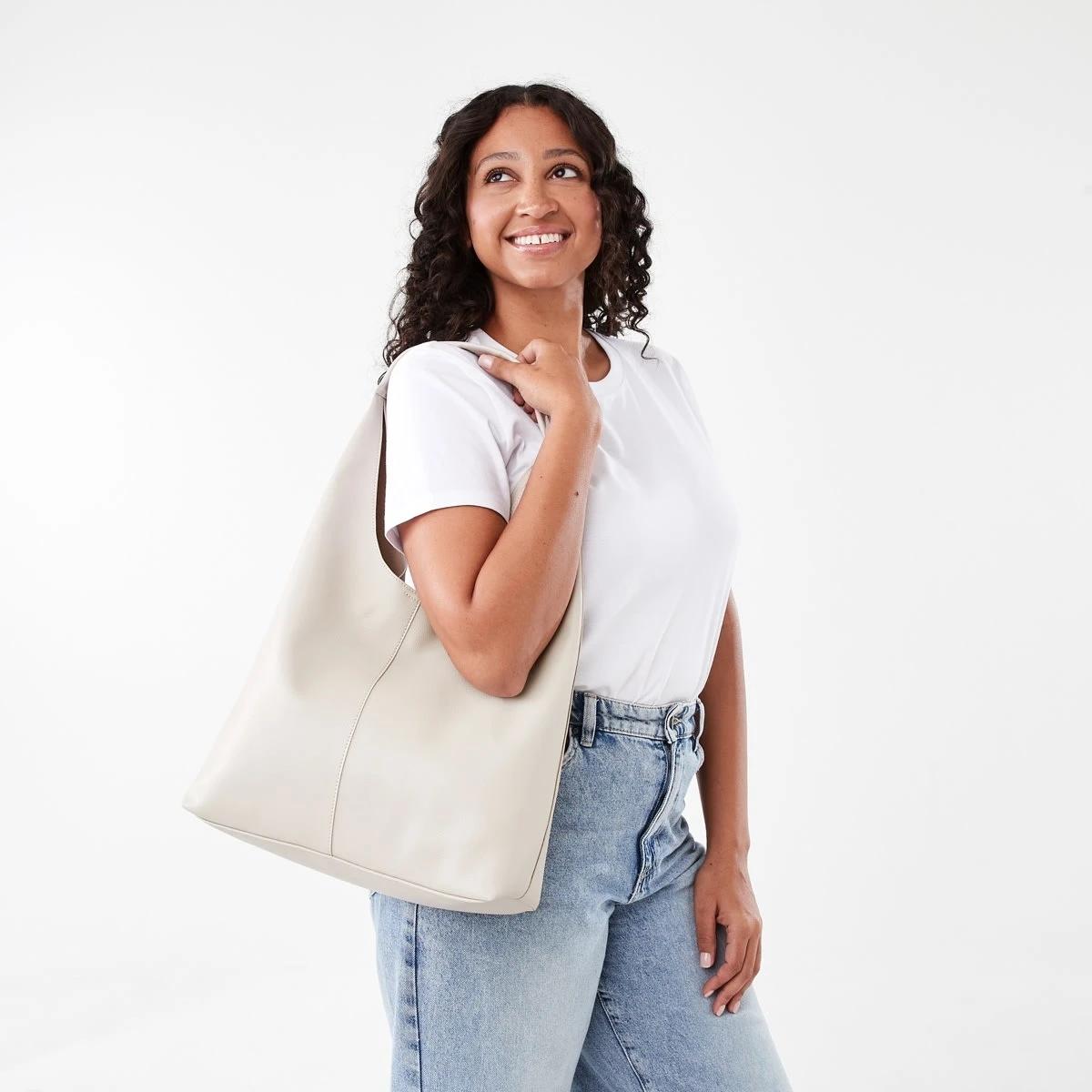 5 Slouchy Shoulder Bag SMOKEY TAUPE, 5 of 5