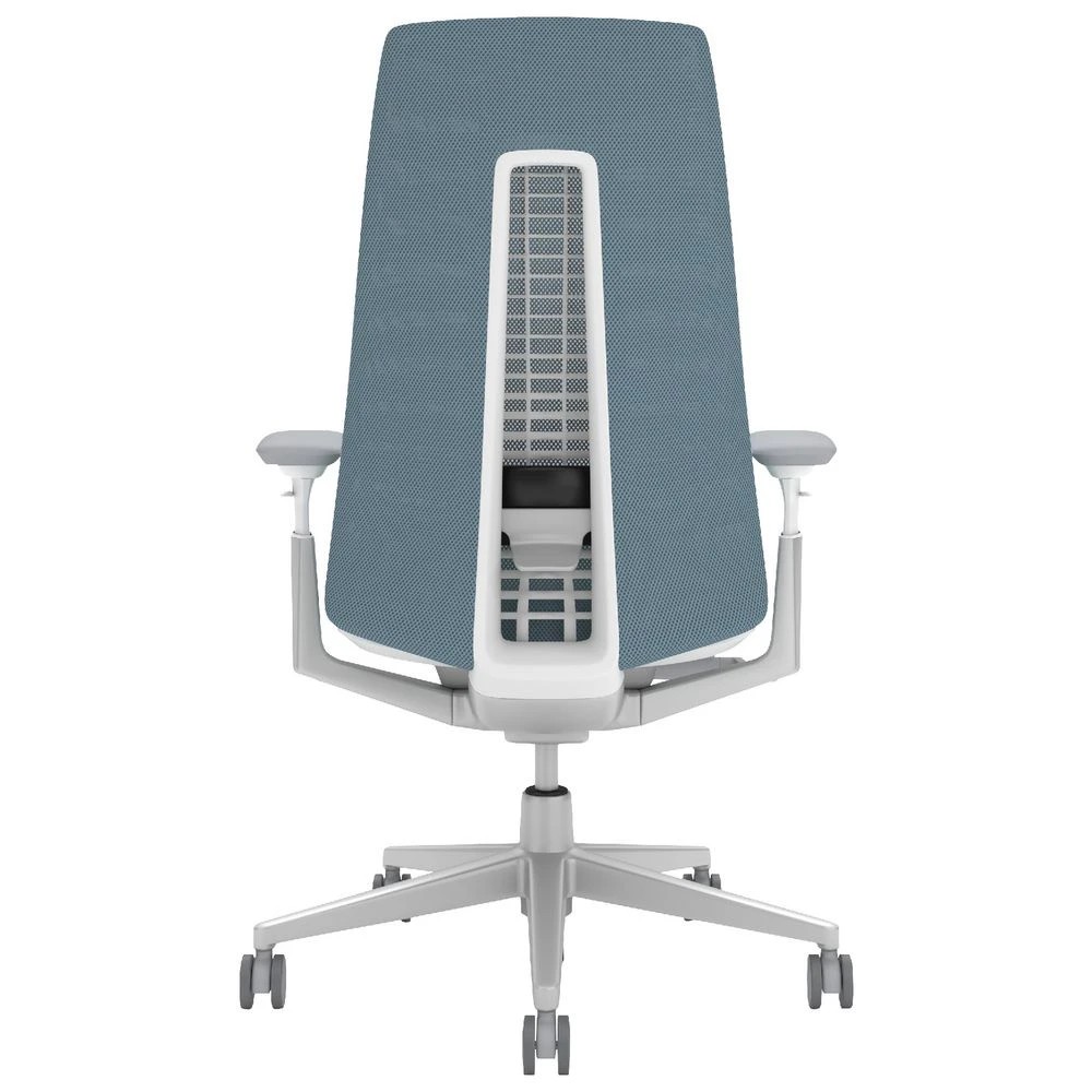 4 Haworth Fern Ergonomic Chair 4D Arms Adjustable Lumbar Blue Ergonomic Chairs and Desk Chairs, 4 of 5