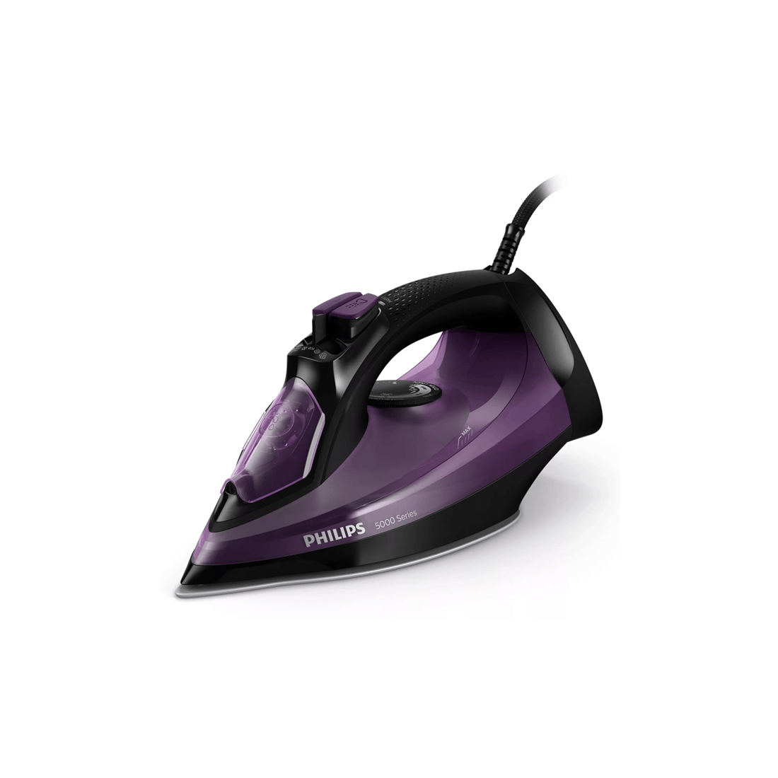 1 Philips Dst5030-80 Steam Corded Iron Clothes/garments 2400w - Purple, 1 of 8