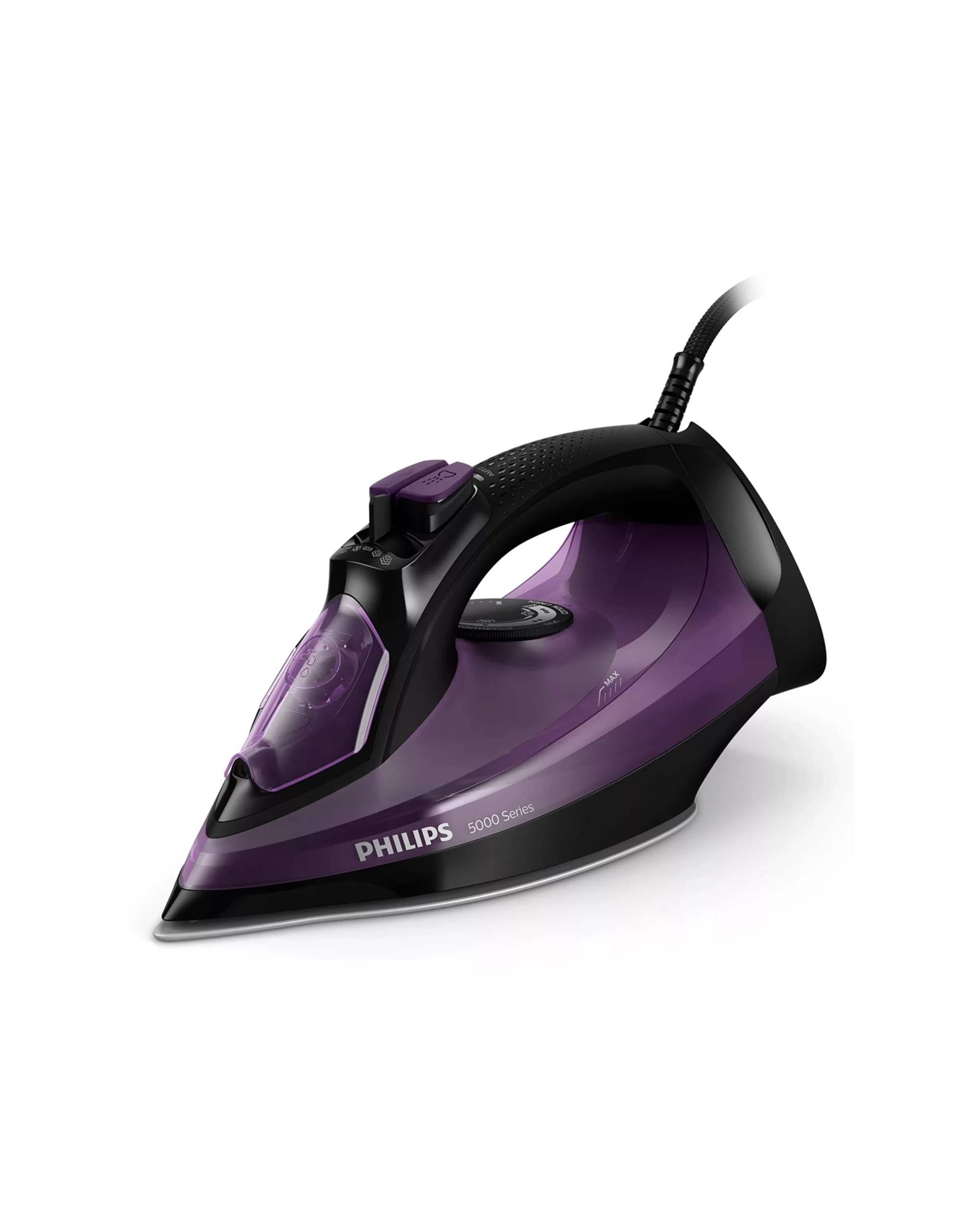 1 Philips Dst5030-80 Steam Corded Iron Clothes/garments 2400w - Purple, 1 of 8