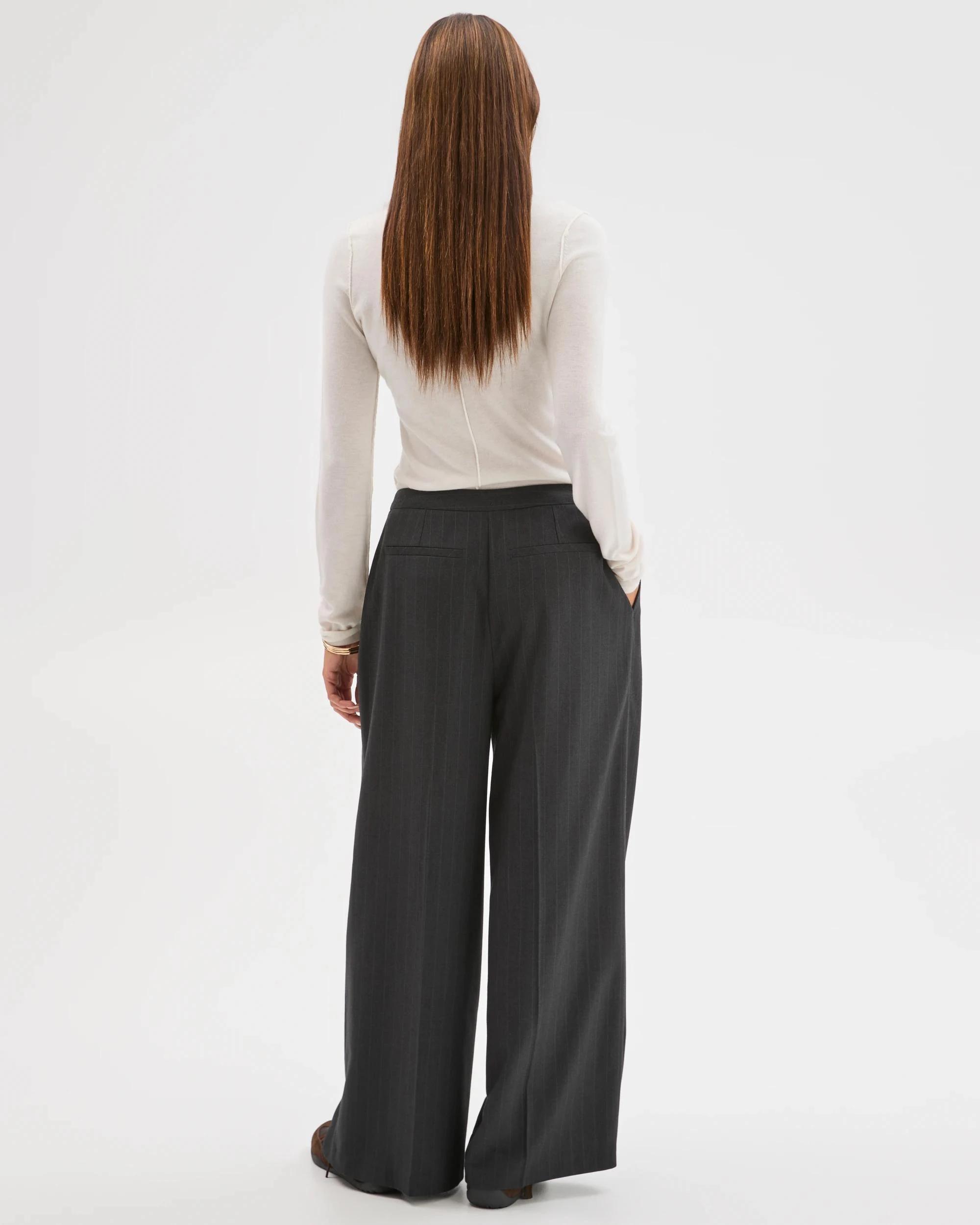 7 Lily Loves Wide Leg Tailored Pants CHARCOAL, 7 of 7