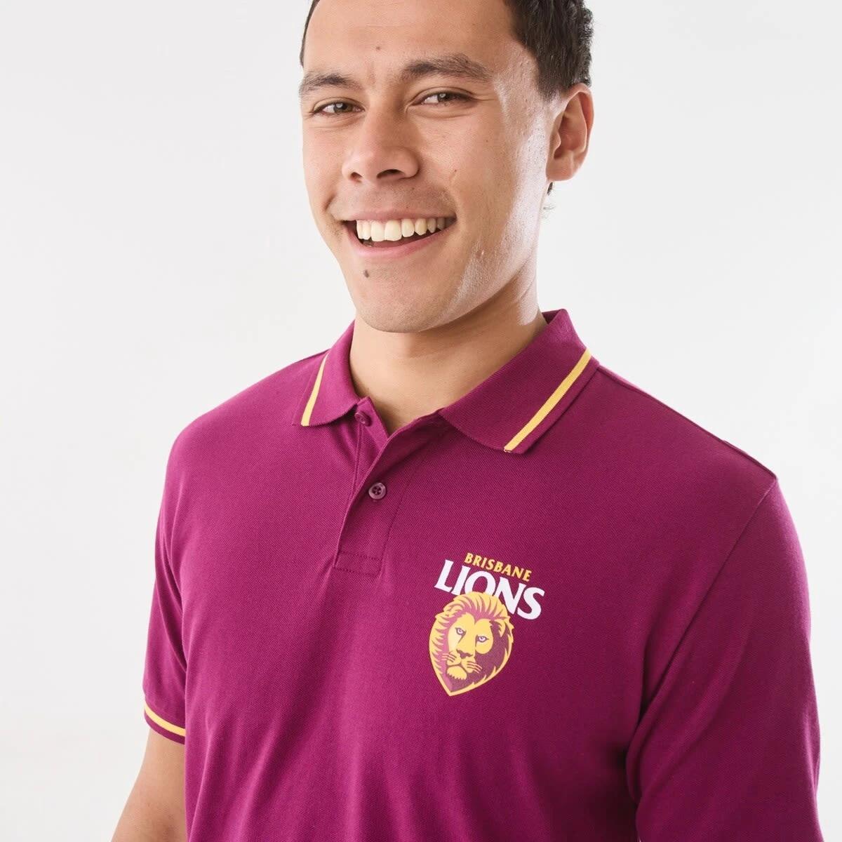 4 Official AFL Adult Polo Shirt Brisbane, 4 of 6