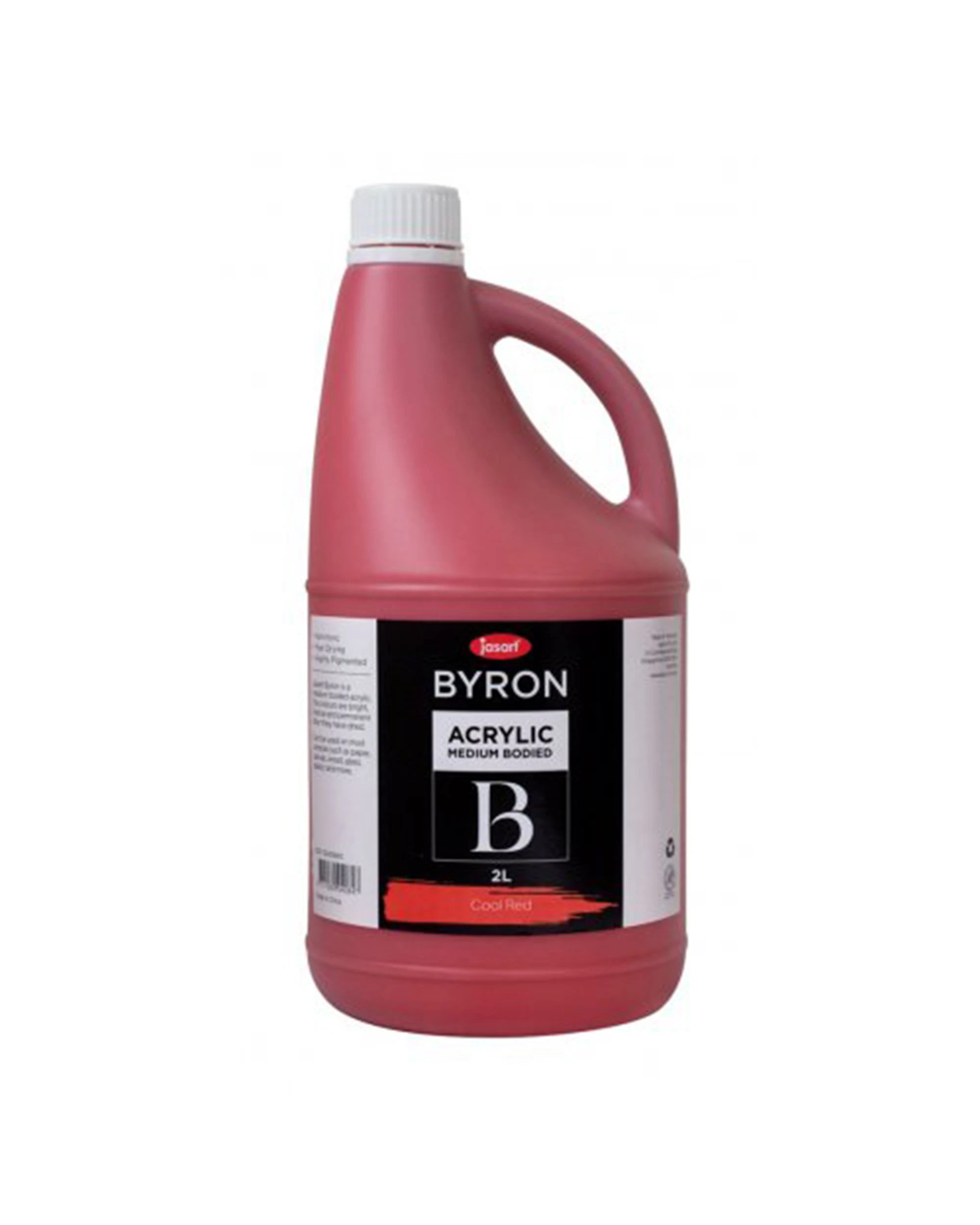 1 Jasart Byron Acrylic Paint Bottle Medium-Bodied 2L Cool - Red, 1 of 1