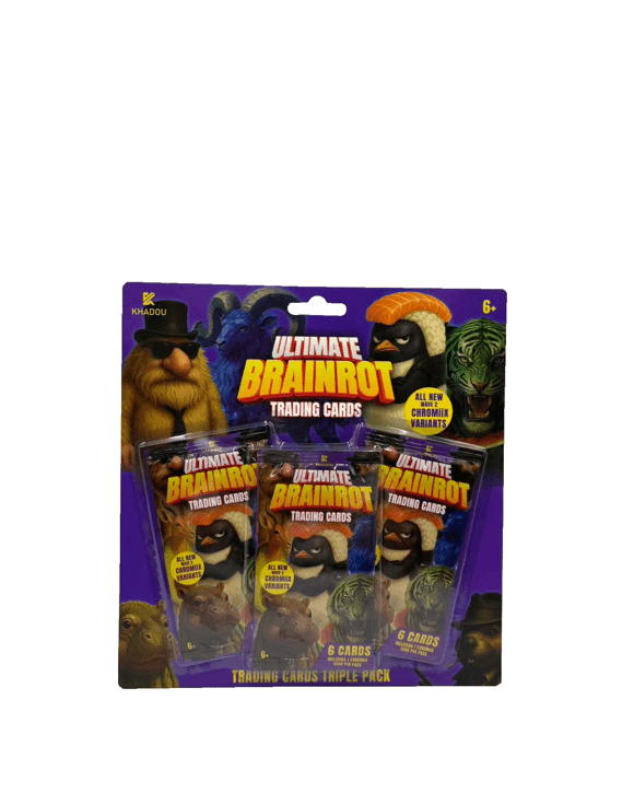 3 Pack Ultimate Brainrot Trading Cards