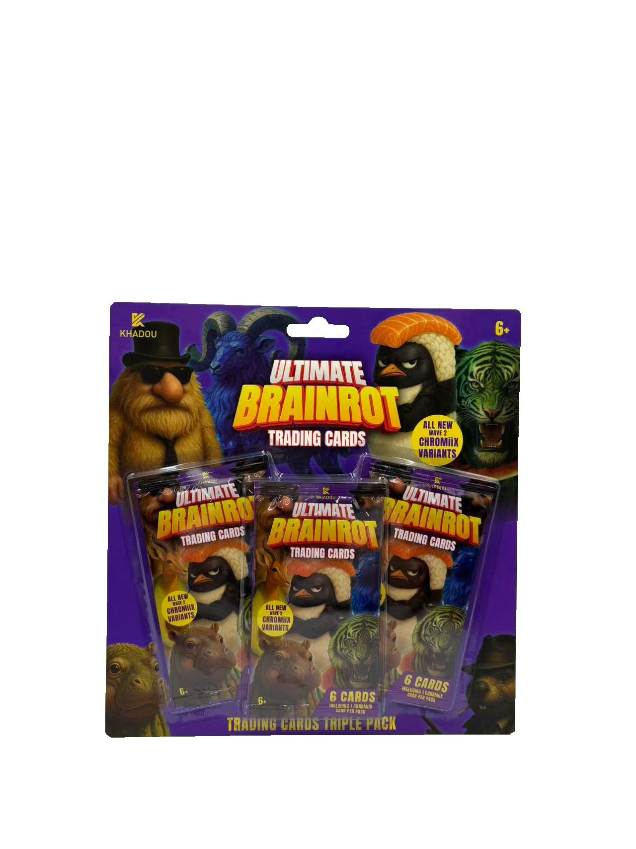 1 3 Pack Ultimate Brainrot Trading Cards, 1 of 2