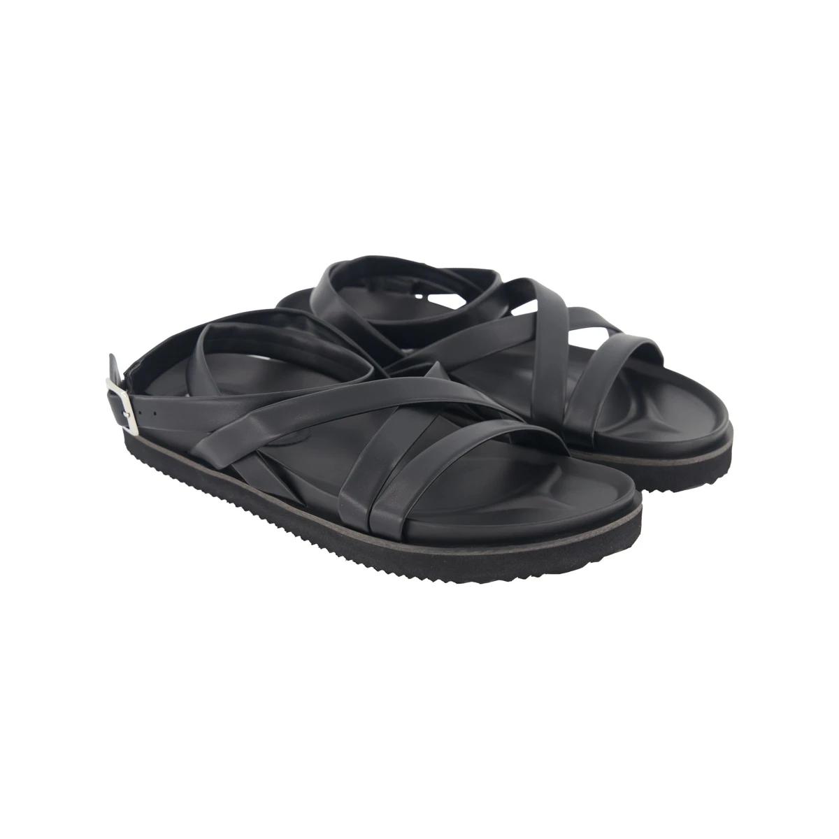 2 Gladiator Footbed Sandals Black, 2 of 5