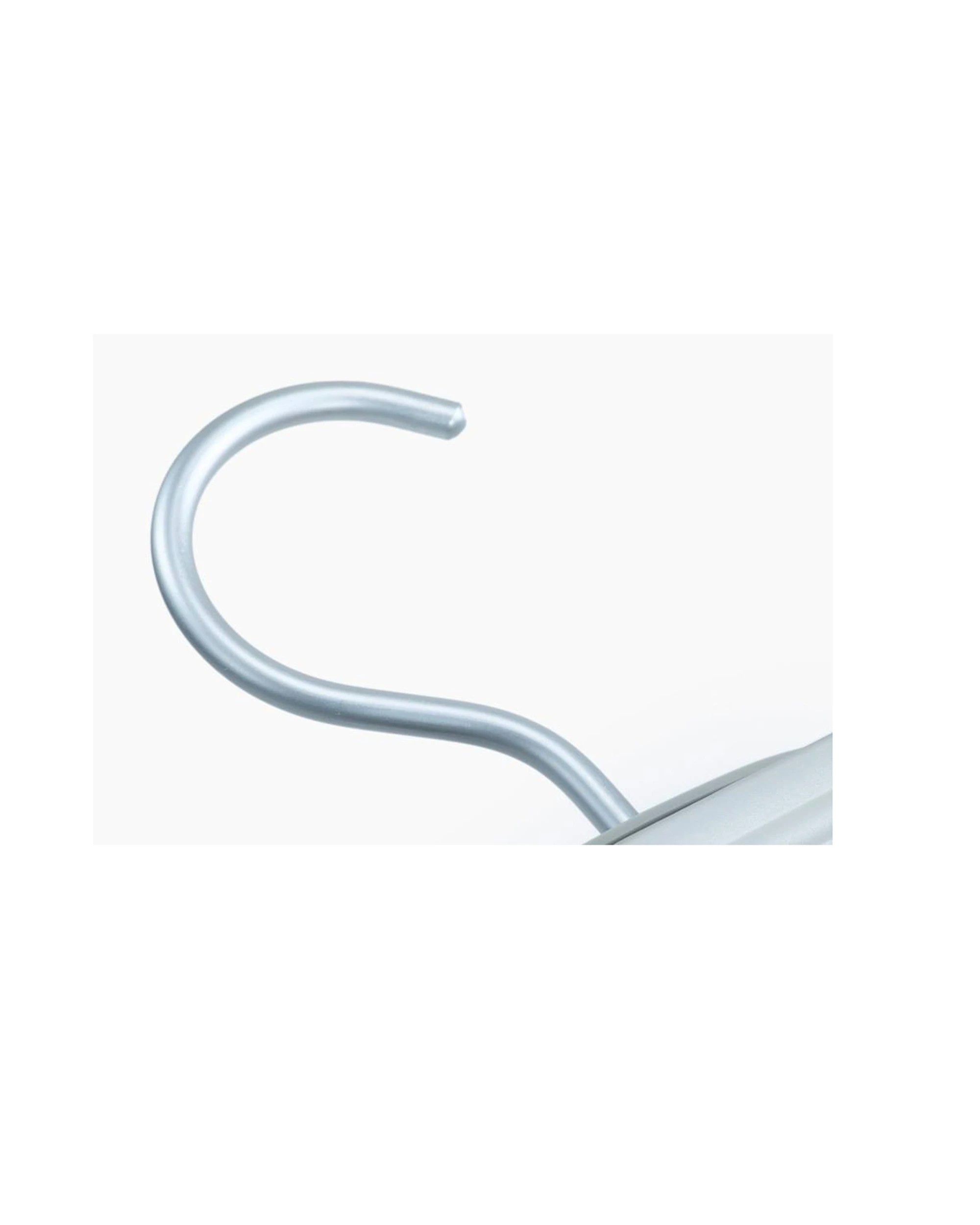 6 Joseph Joseph Orderly Trouser And Skirt Wardrobe Hanger 2pc Wide Grip Felt Lining Clamp Set Ecru - White, 6 of 7