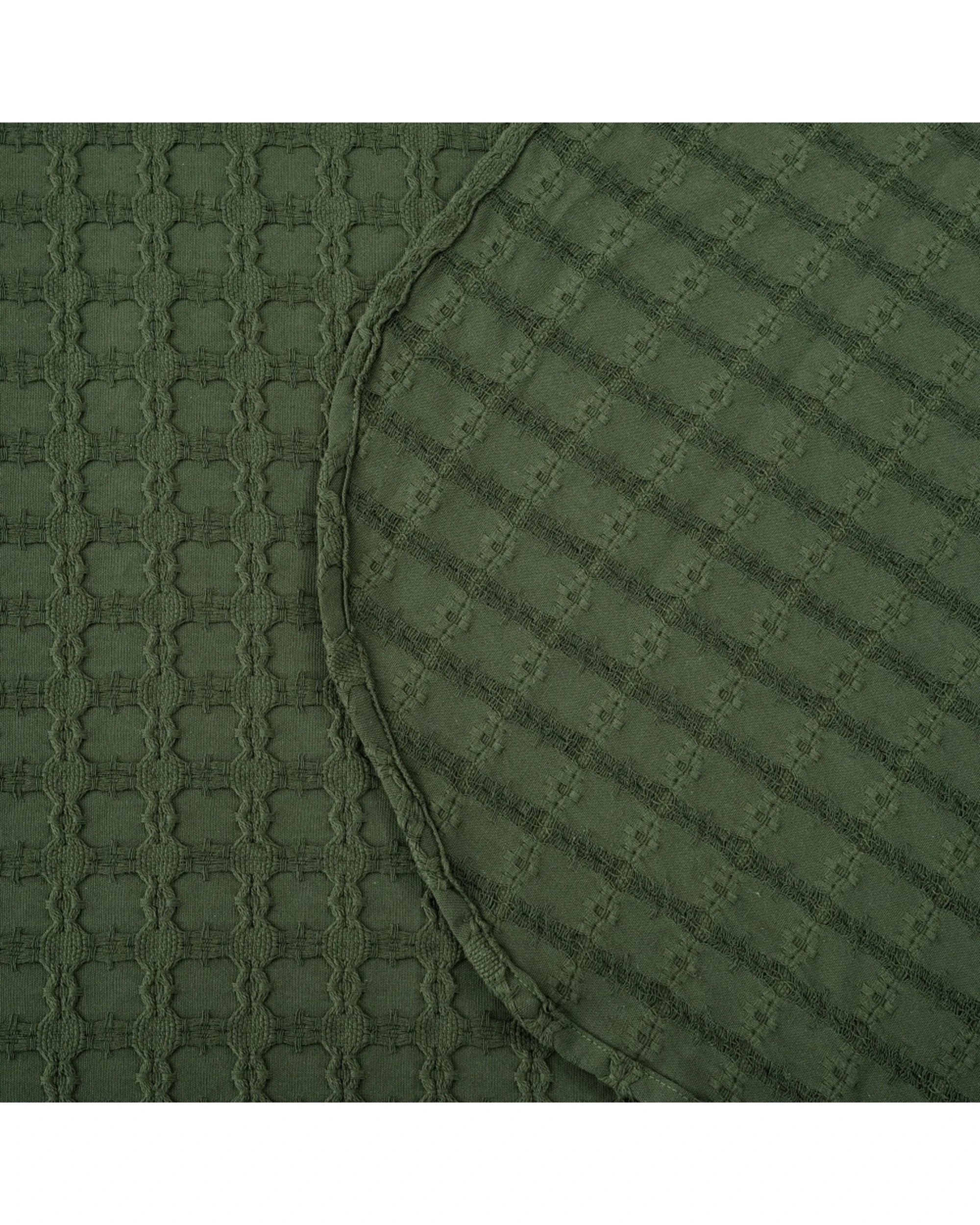 5 Bianca Mossbury Textured Cotton Bedspread Set - Queen Bed, 5 of 5