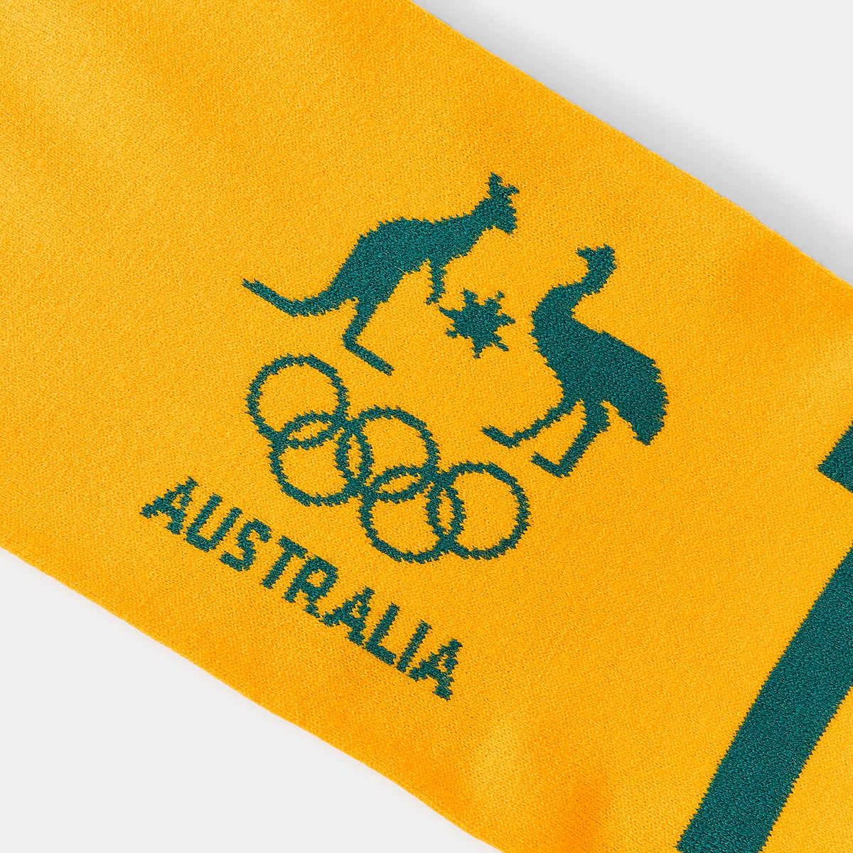 4 Active Unisex Olympics Team Aus Scarf Oz Yellow, 4 of 10
