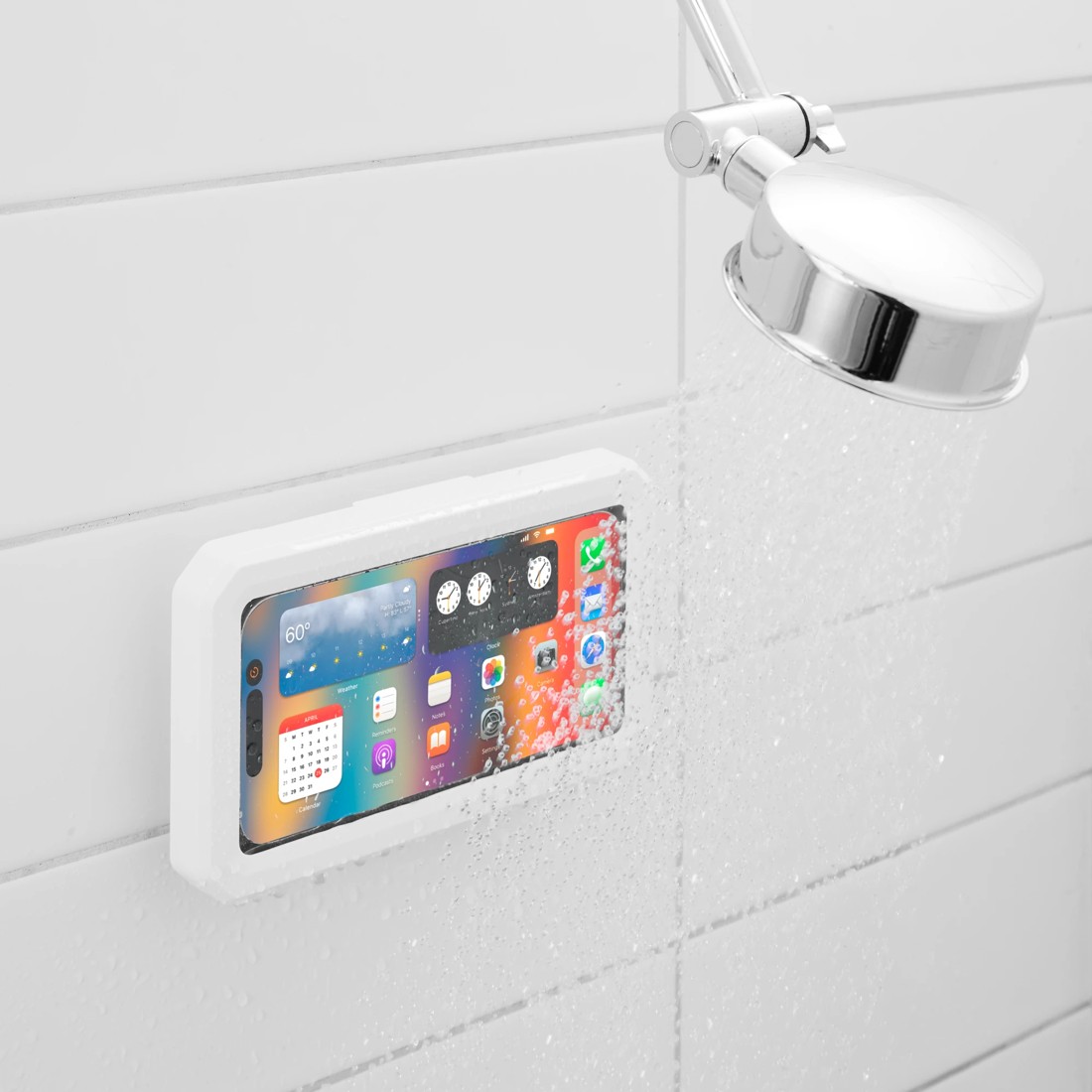 1 Shower Phone Holder - White, 1 of 10