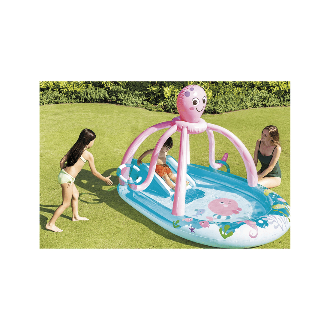 9 Intex Friendly Octopus Inflatable Pool Play Center - Built-In Sprayer 2.34m - Multi, 9 of 9