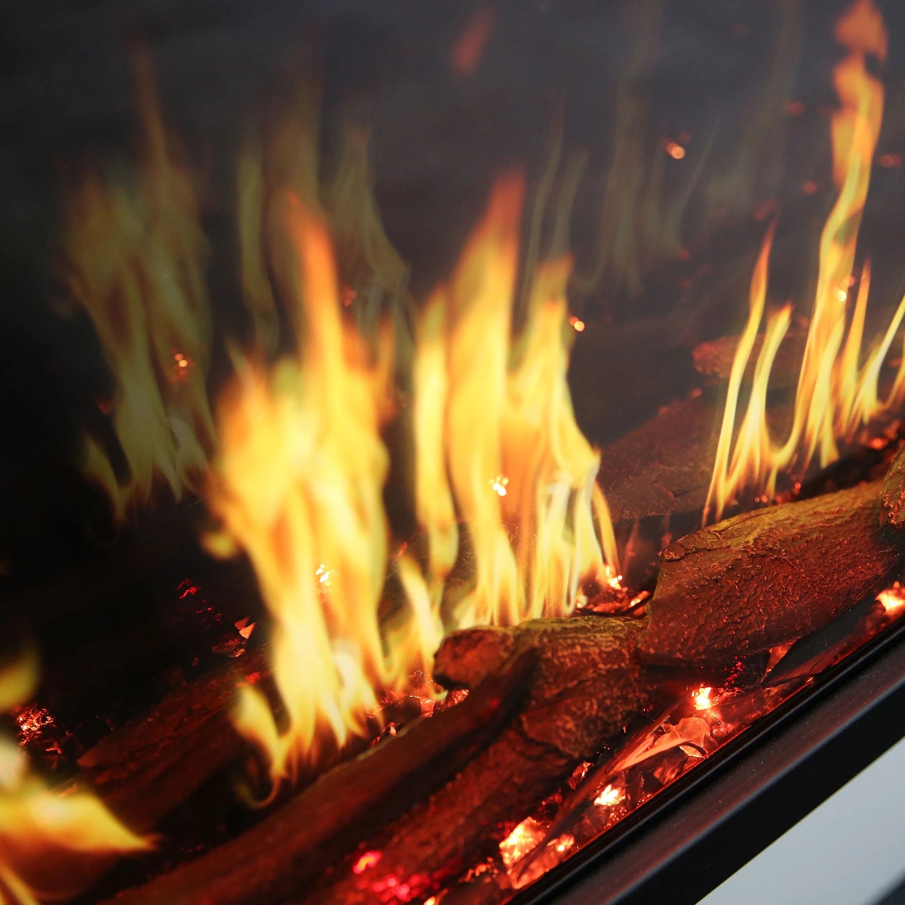 8 Moda Living Imperial 88 Inch LCD Electric Fireplace - Black, 8 of 10