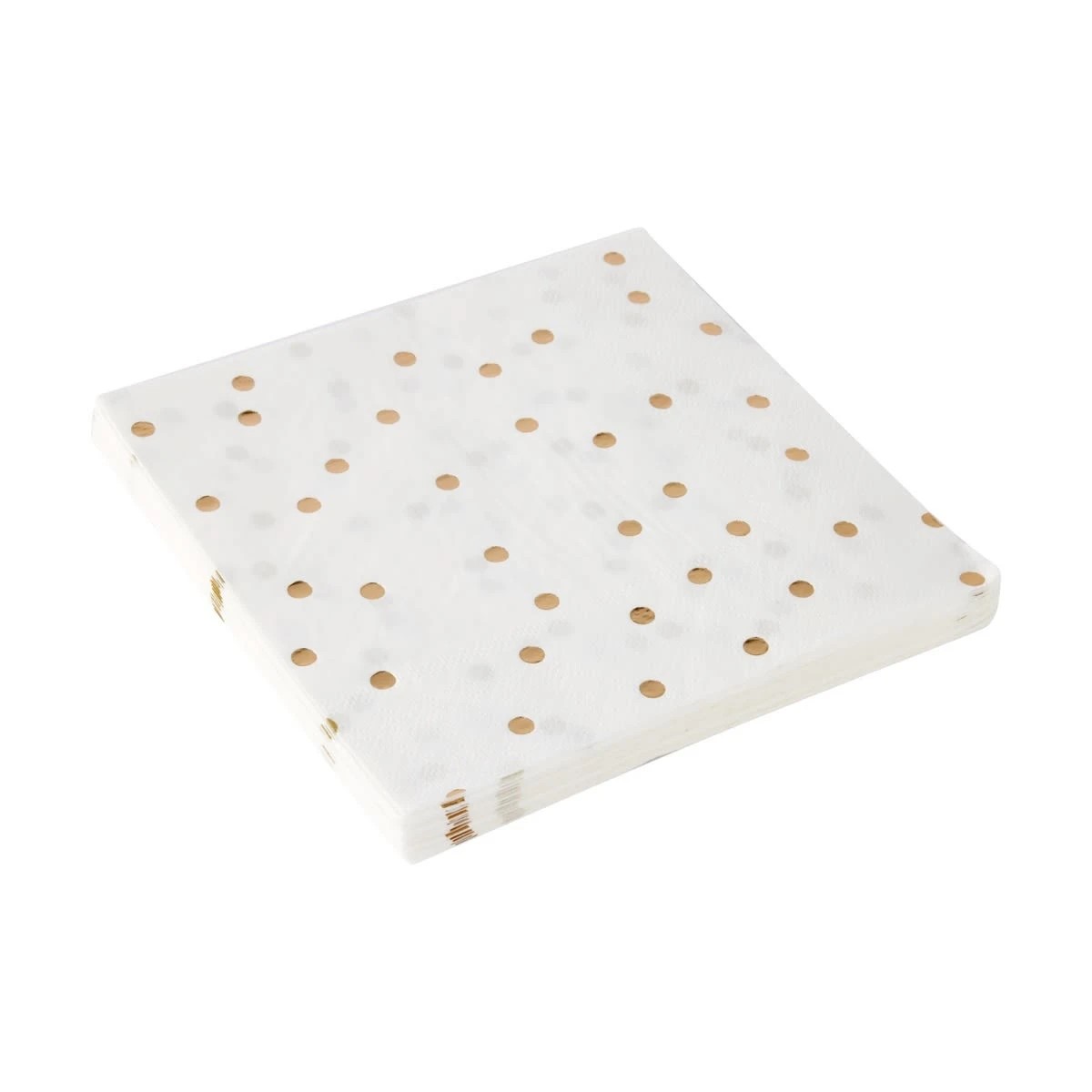 2 20 Pack Gold Print Polka Dot Napkins, 2 of 5