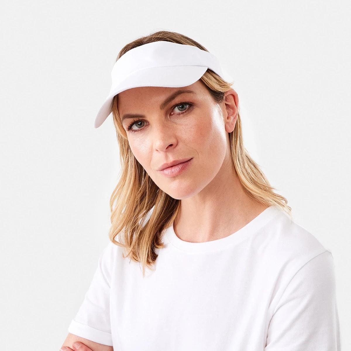 4 Basic Twill Visor White, 4 of 4