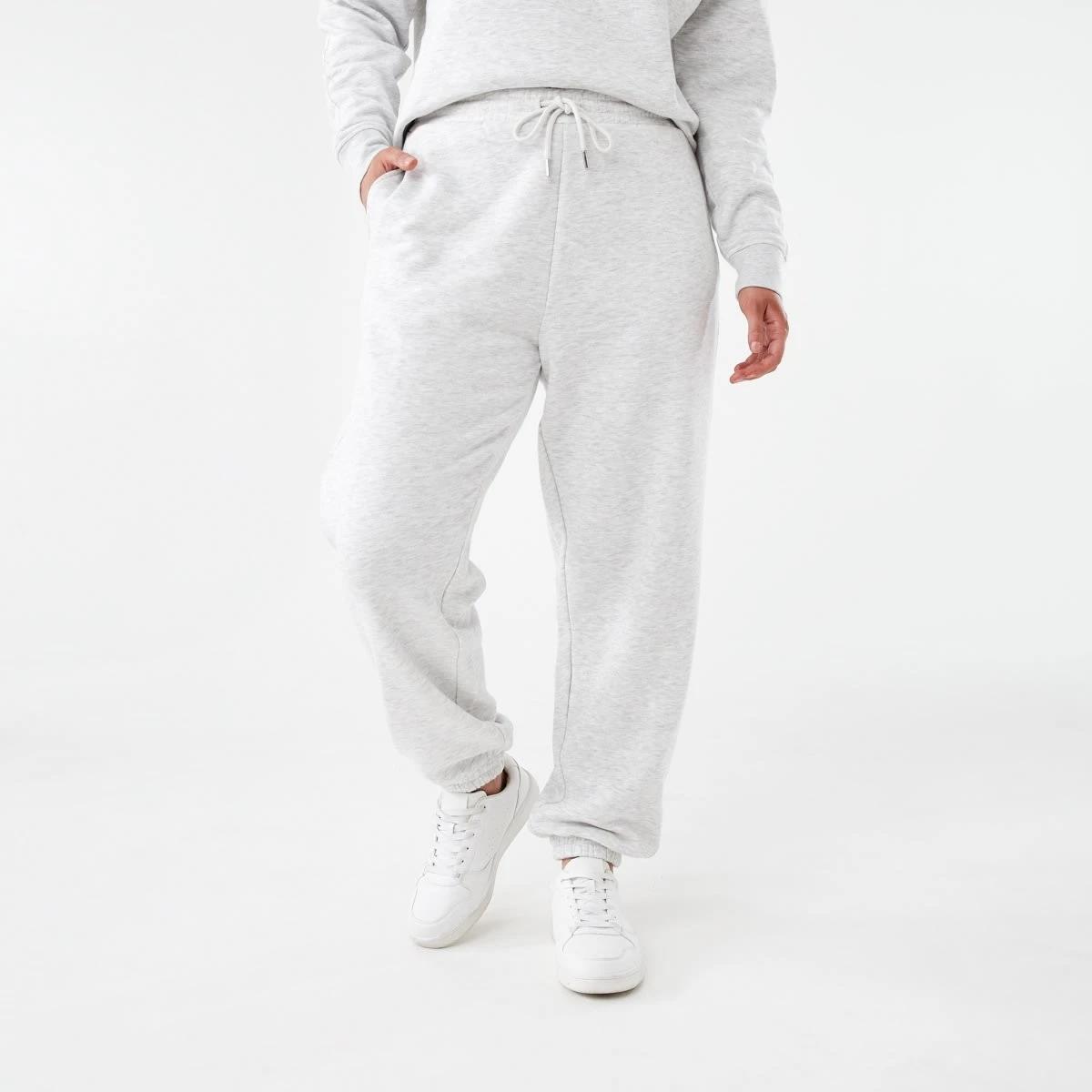 1 Tracksuit Cuff Joggers Wht Marle, 1 of 6