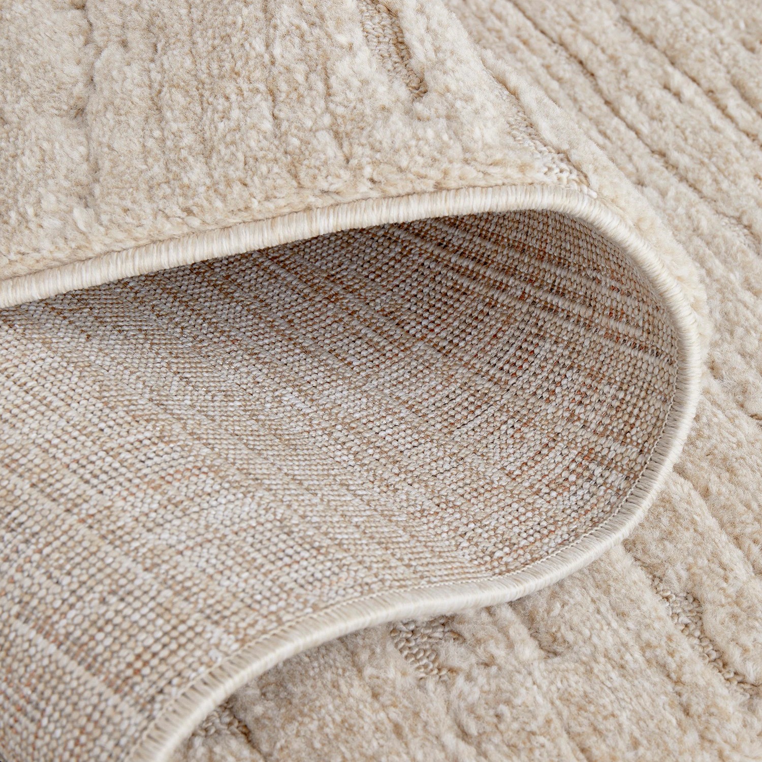 6 Common Ground Rugs Lyrica Ezra 400x80cm Runner - Large Pet Friendly Rug - Beige - Natural, 6 of 7