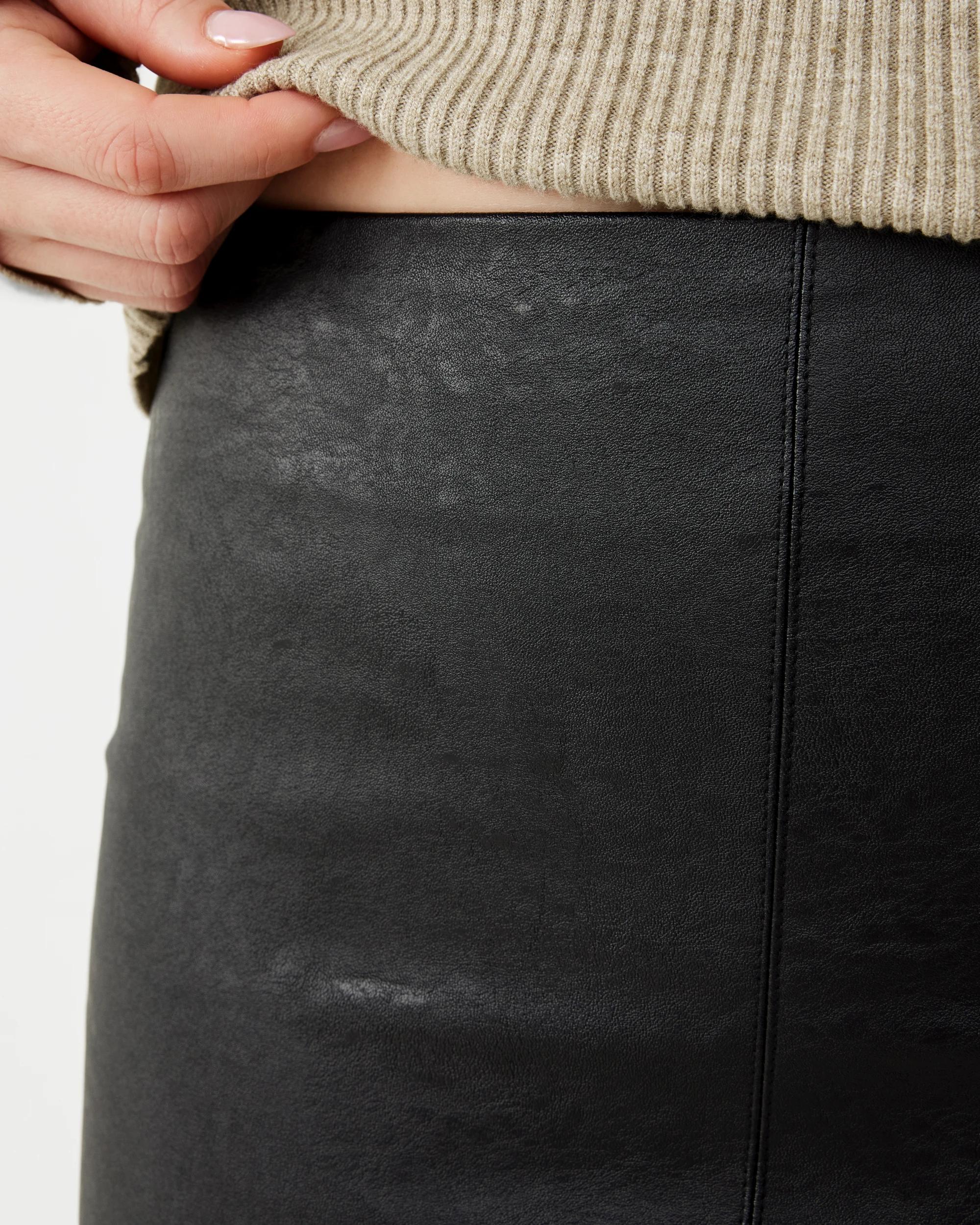 5 PU Pencil Skirt Black, 5 of 7